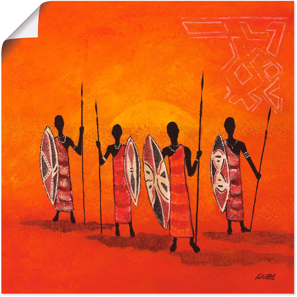 Artland Wandbild »Afrikanische Männer«, Mann, (1 St.), als Alubild, Outdoorbild, Poster in verschied. Größen