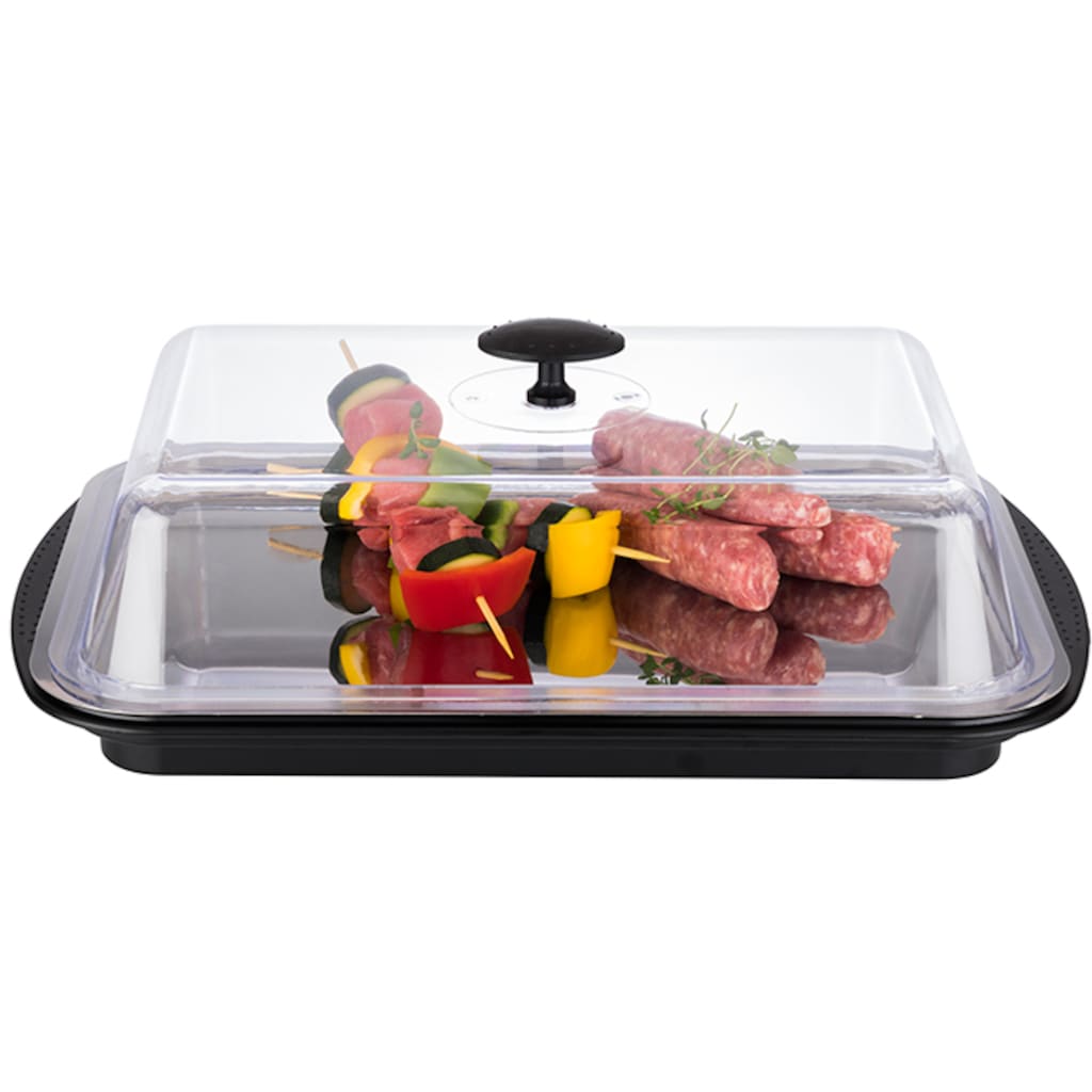 APS Buffet-Vitrine »Thermo Tablett«, (Set, 1 tlg.), mit Haube, 43x29 cm, inkl. Kühlakkus