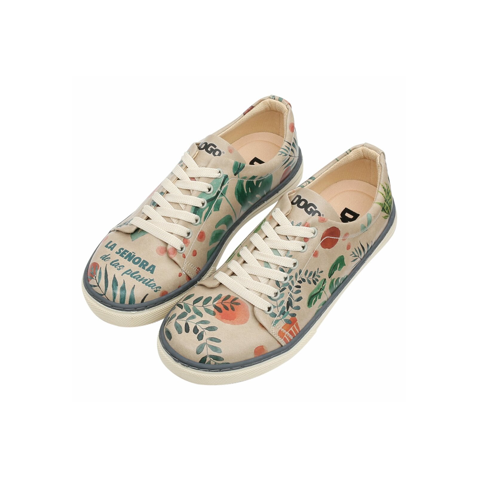 DOGO 1100000002199 "Classic Schnürsneaker Plant Lady Damen Sneaker" Handgefertigt