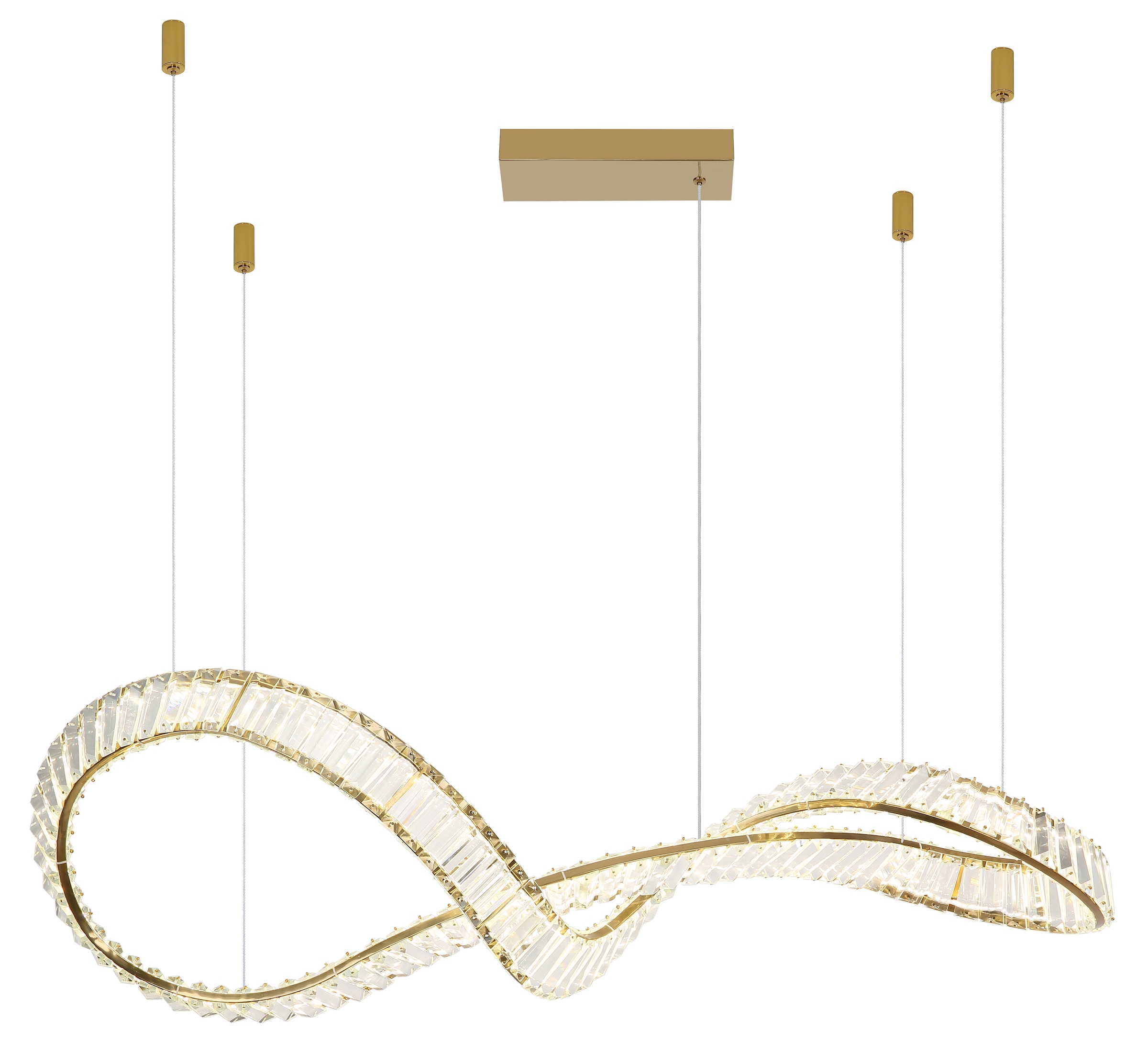 "GLOBO LIGHTING Hängeleuchte ""NEIL"", gold (goldfarben), H: 120cm, 1 Stk., Leuchten, Hängelampe Esszimmer-Leuchte Esstischleuchte Wohnzimmer