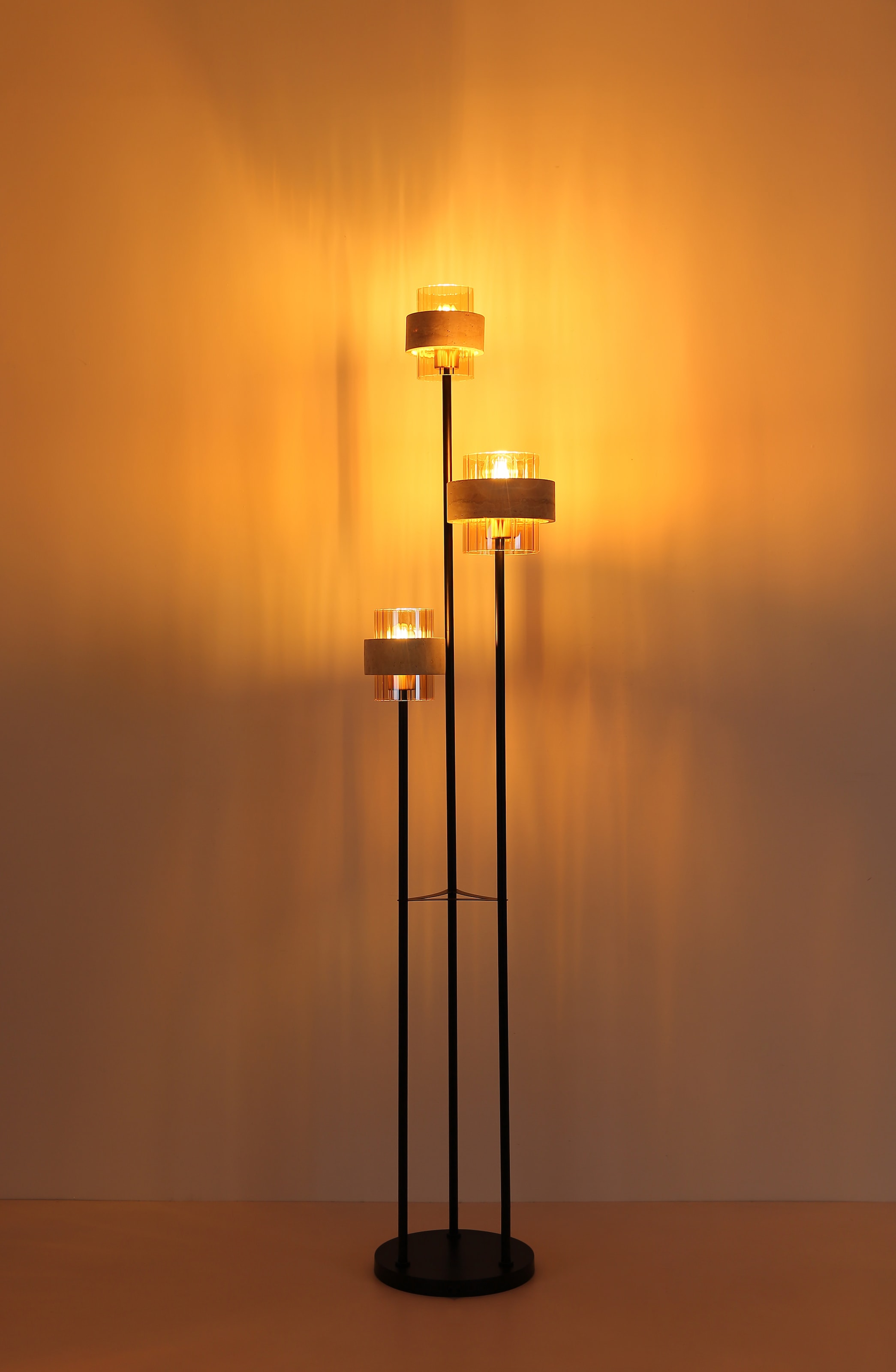 GLOBO LIGHTING Stehlampe »DAREN« E27 1 Stk. Stehleuchte Fußtrittschalter