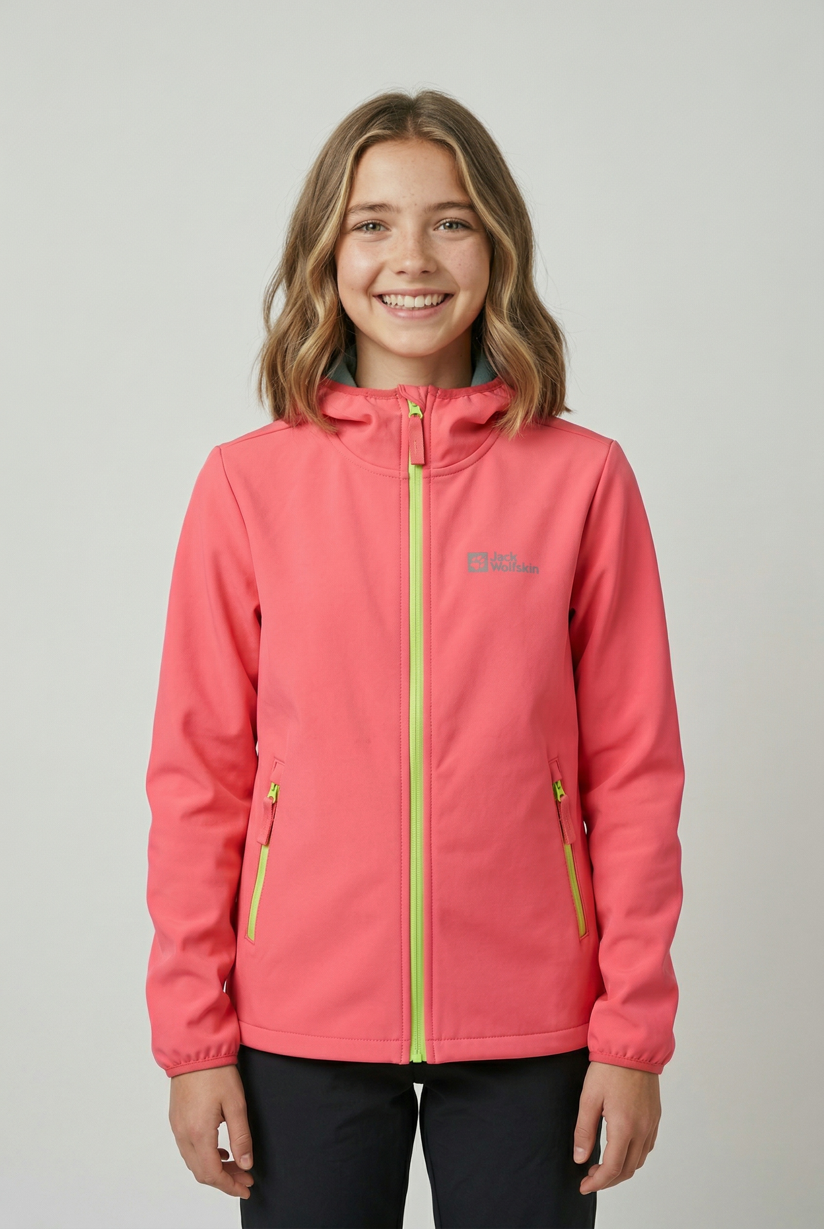 Jack Wolfskin Softshelljacke »FOURWINDS JACKET KIDS« mit Kapuze