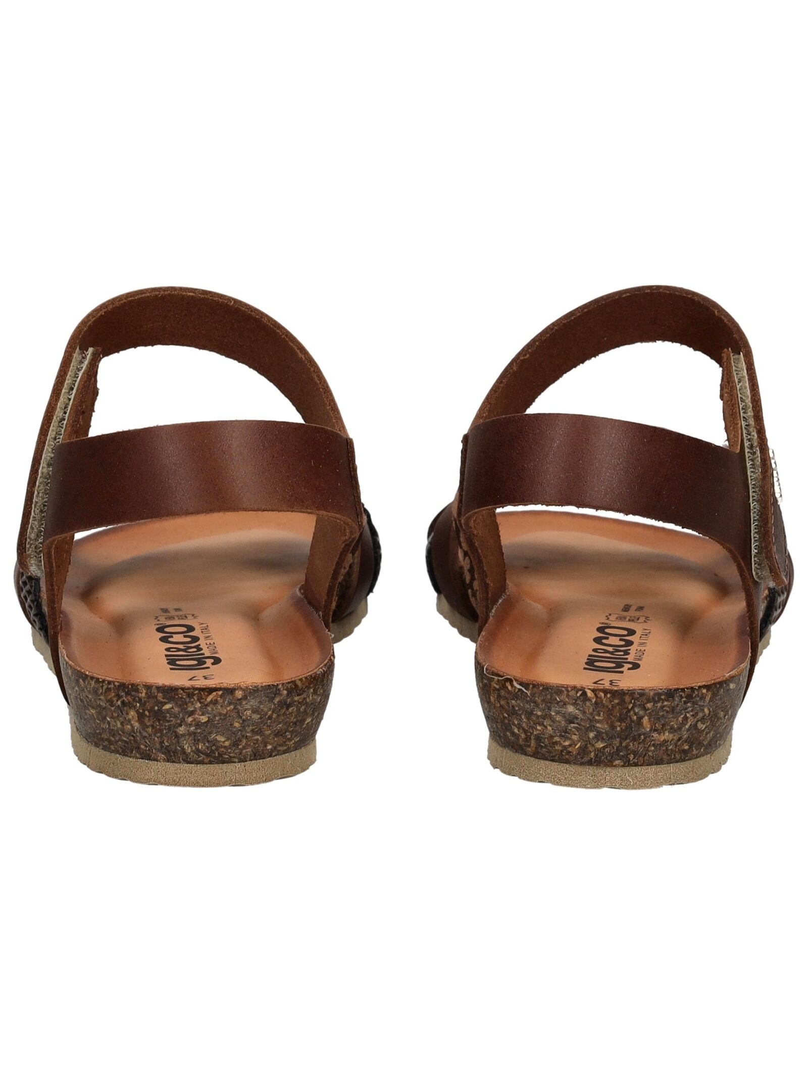 IGI & CO Sandals Leather Cognac 39 3