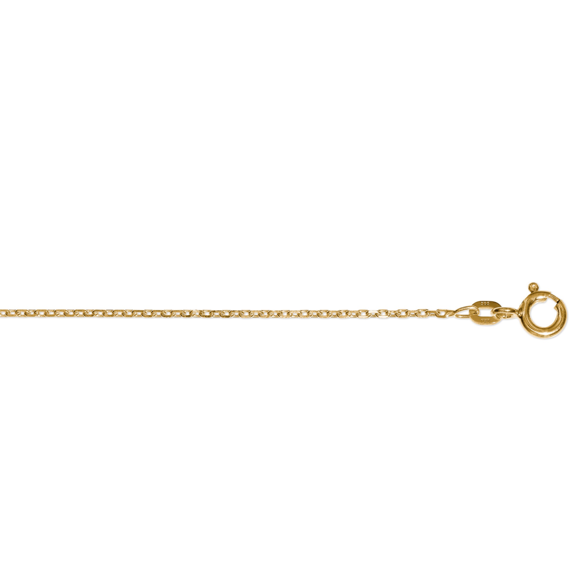 Goldkette ONE ELEMENT "Halskette Rundankerkette aus 585 Gelbgold Ø 1,3 mm" Gr. 42, gold, Halsketten, Damen, 42, Gelbgold 585 Gold, Gelbgold 585, Gold, Goldkette, Zeitlos elegant – mit Liebe zum Detail gefertigt