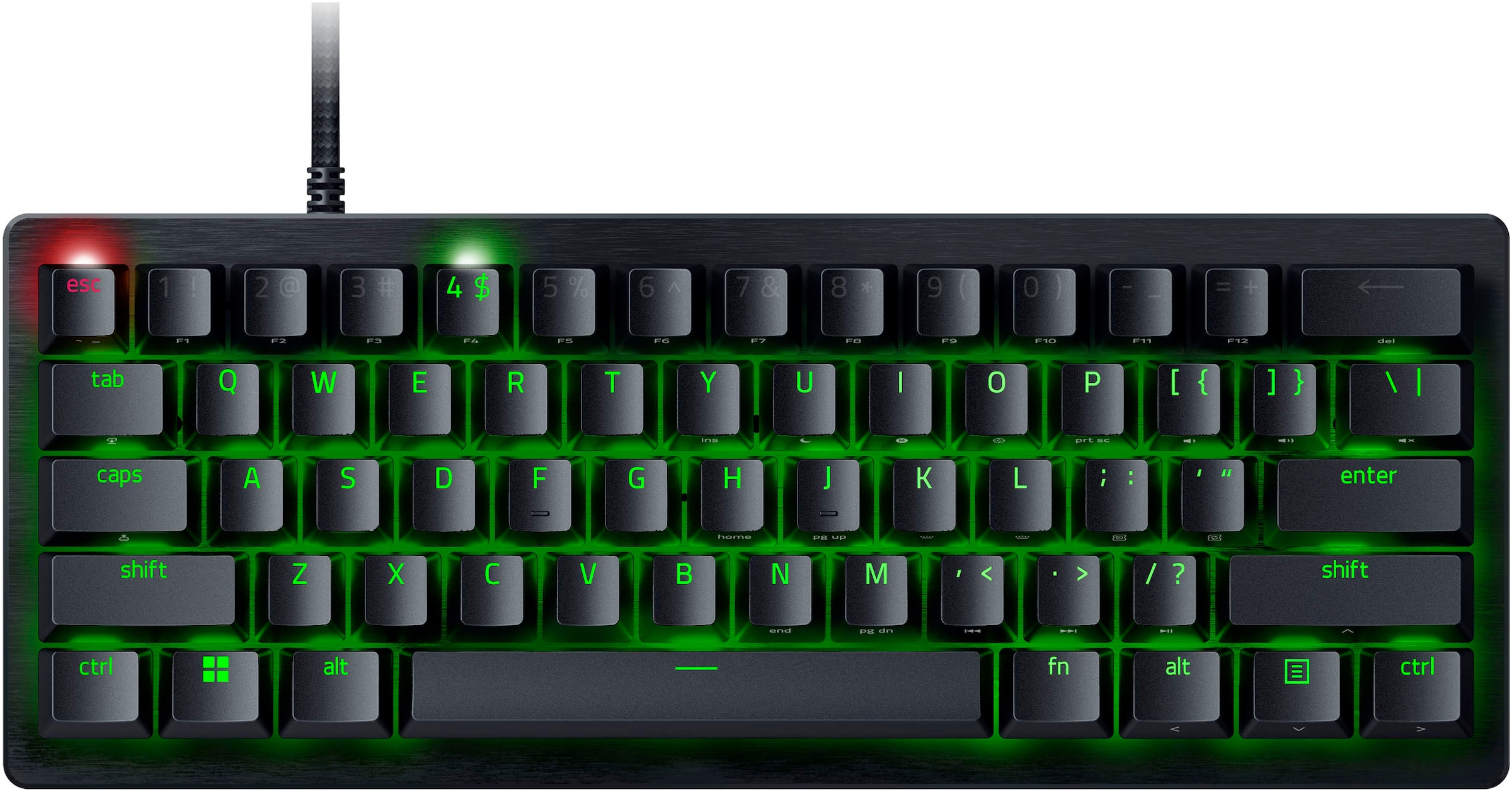 RAZER Gaming-Tastatur »Huntsman V3 Pro Mini DE Layout«, (Funktionstasten-Makrotasten-Profil-Speicher-USB-Anschluss)