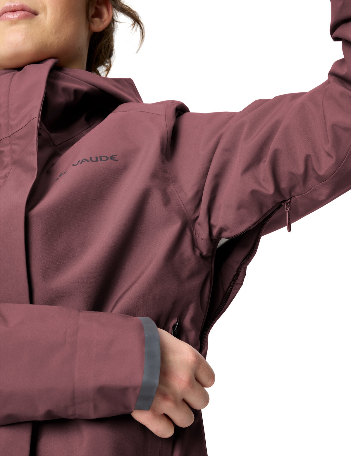 VAUDE Fahrradjacke »WOMEN'S CYCLIST WARM RAIN JACKET« für Radsport und urbanen Einsatz, wasserdicht, winddicht