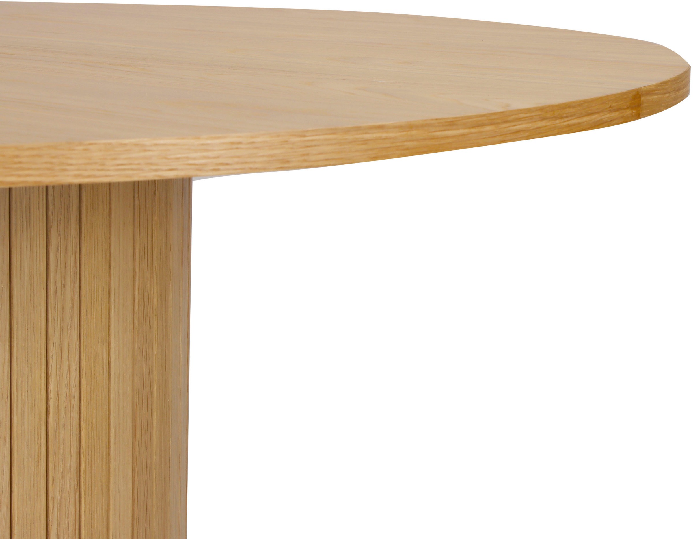 Home affaire Esstisch Sockel mit Lamellendesign günstig online kaufen