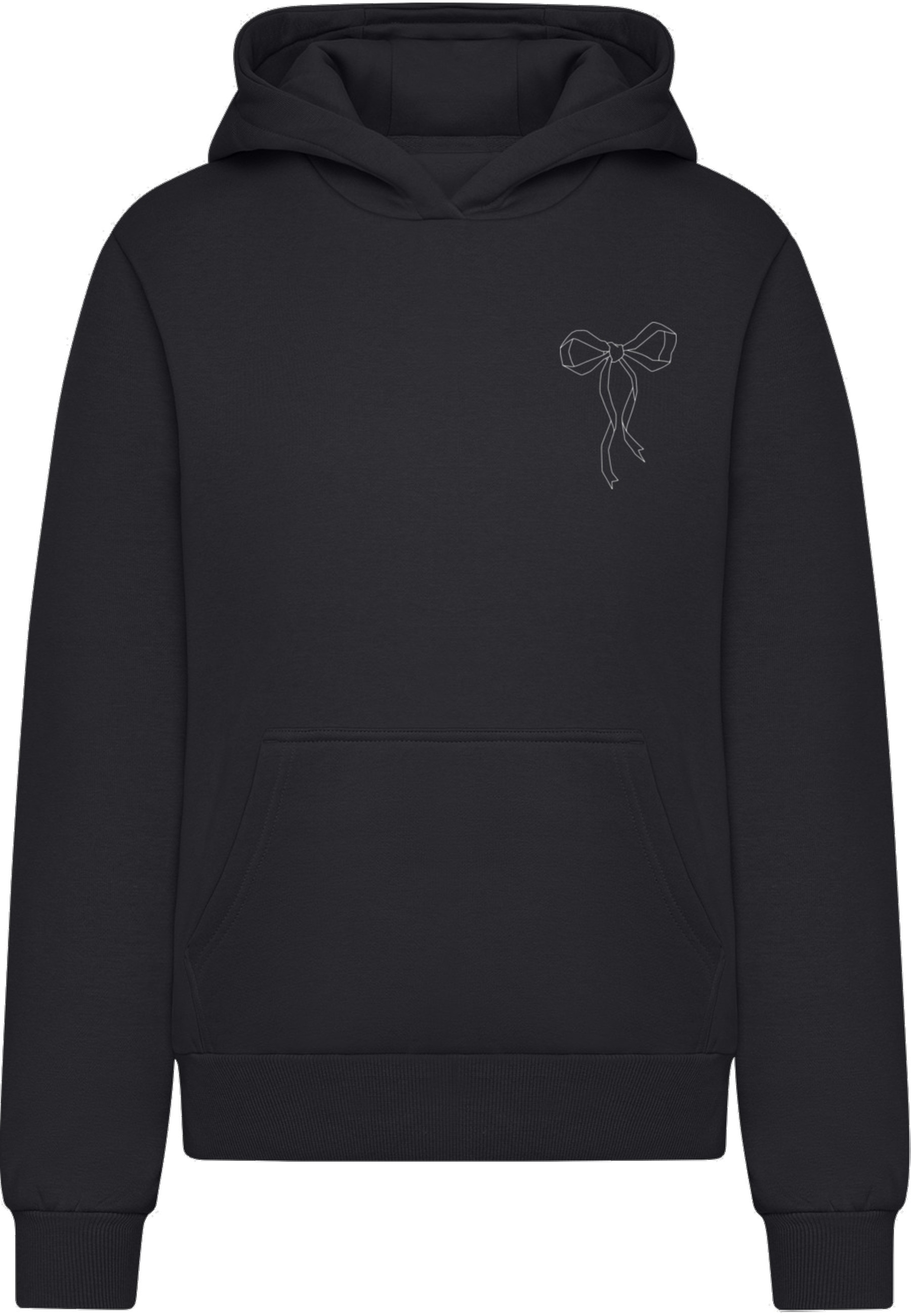 Miss Tee Kapuzenpullover "Miss Tee Bow Oneliner Ladies Fluffy Hoody" 1