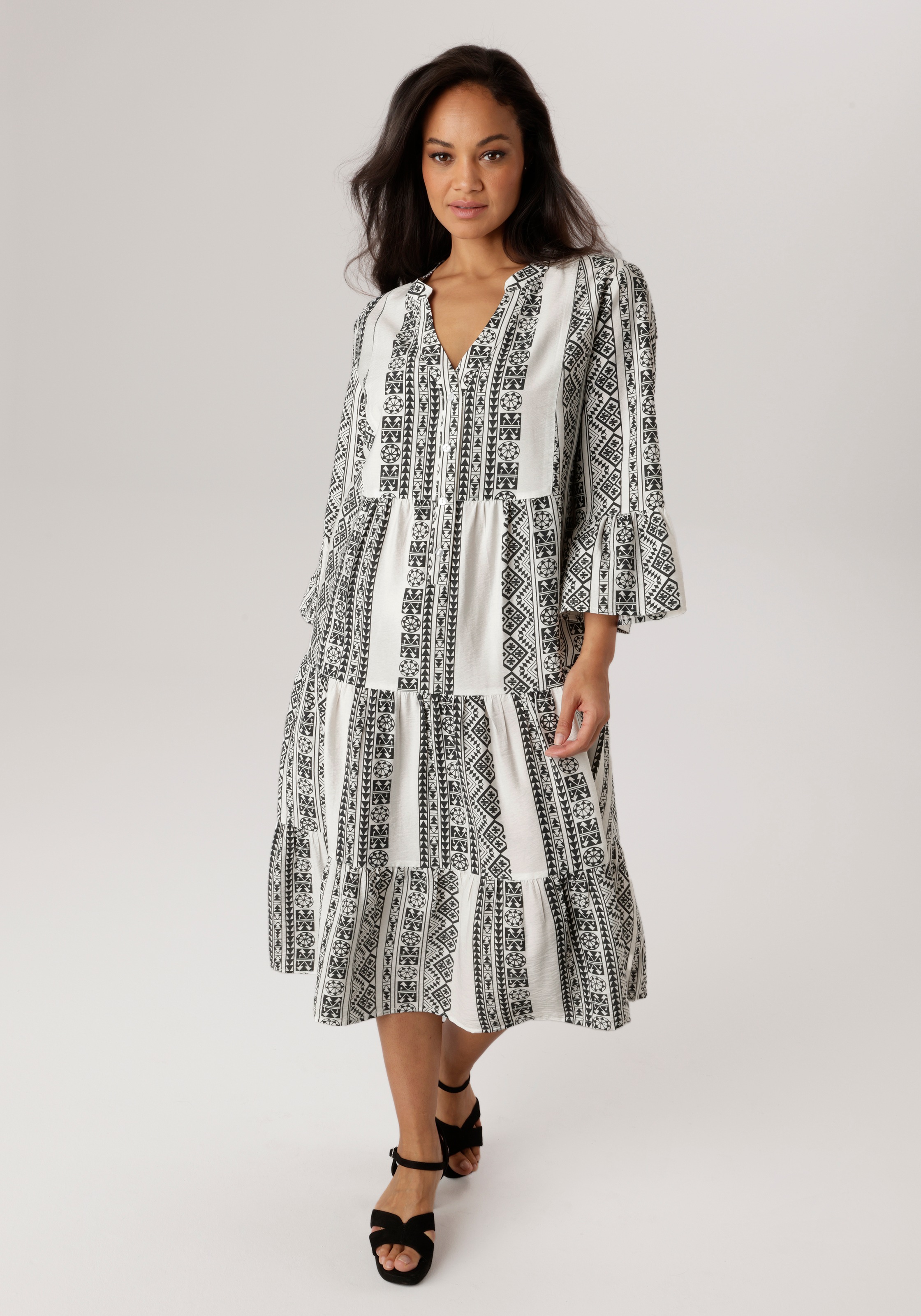 Aniston PLUS Midikleid mit Volant