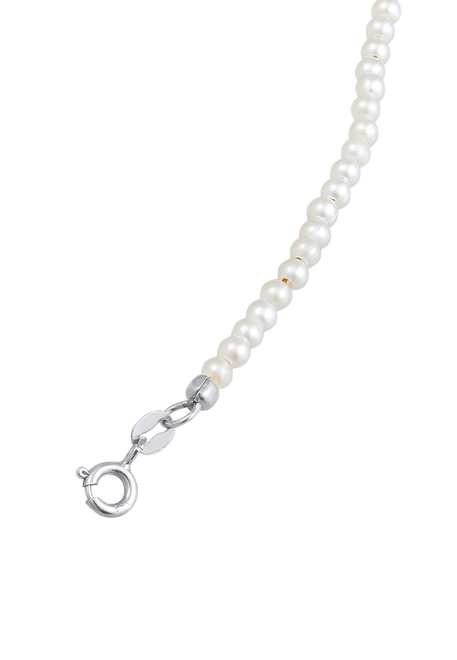 Elli Fußkette »Fußschmuck Perlen Synthetisch Klassik Basic 925 Silber«