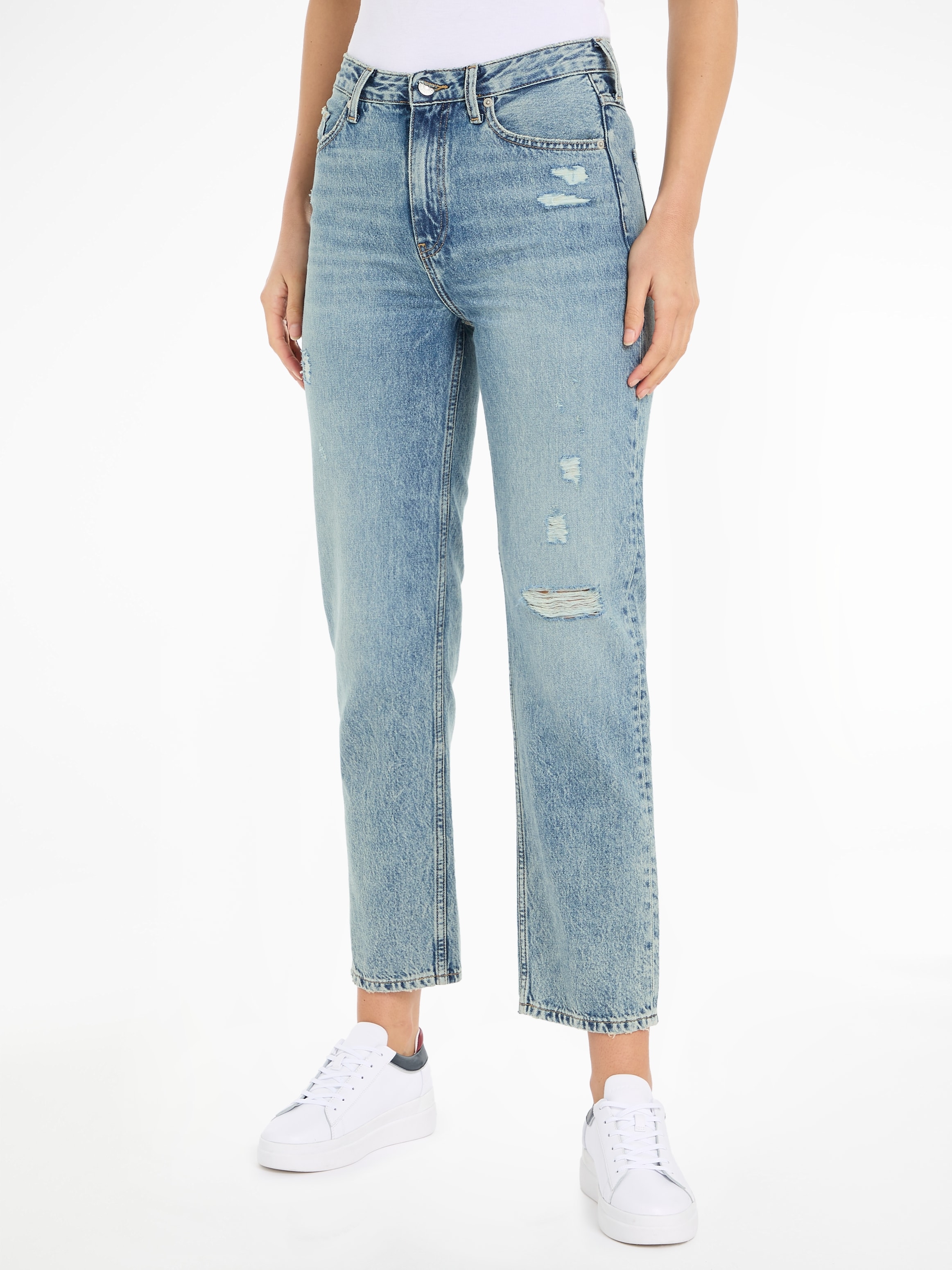 Tommy Hilfiger Straight-Jeans "CLASSIC STRAIGHT HW A MIO WRN", mit Logostic günstig online kaufen