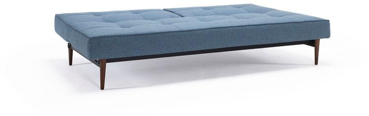 INNOVATION LIVING ™ Schlafsofa »Splitback bequem durch Federkern, Rückenlehne verstellbar,«, mit dunklen Styletto Beinen, in skandinavischen Design