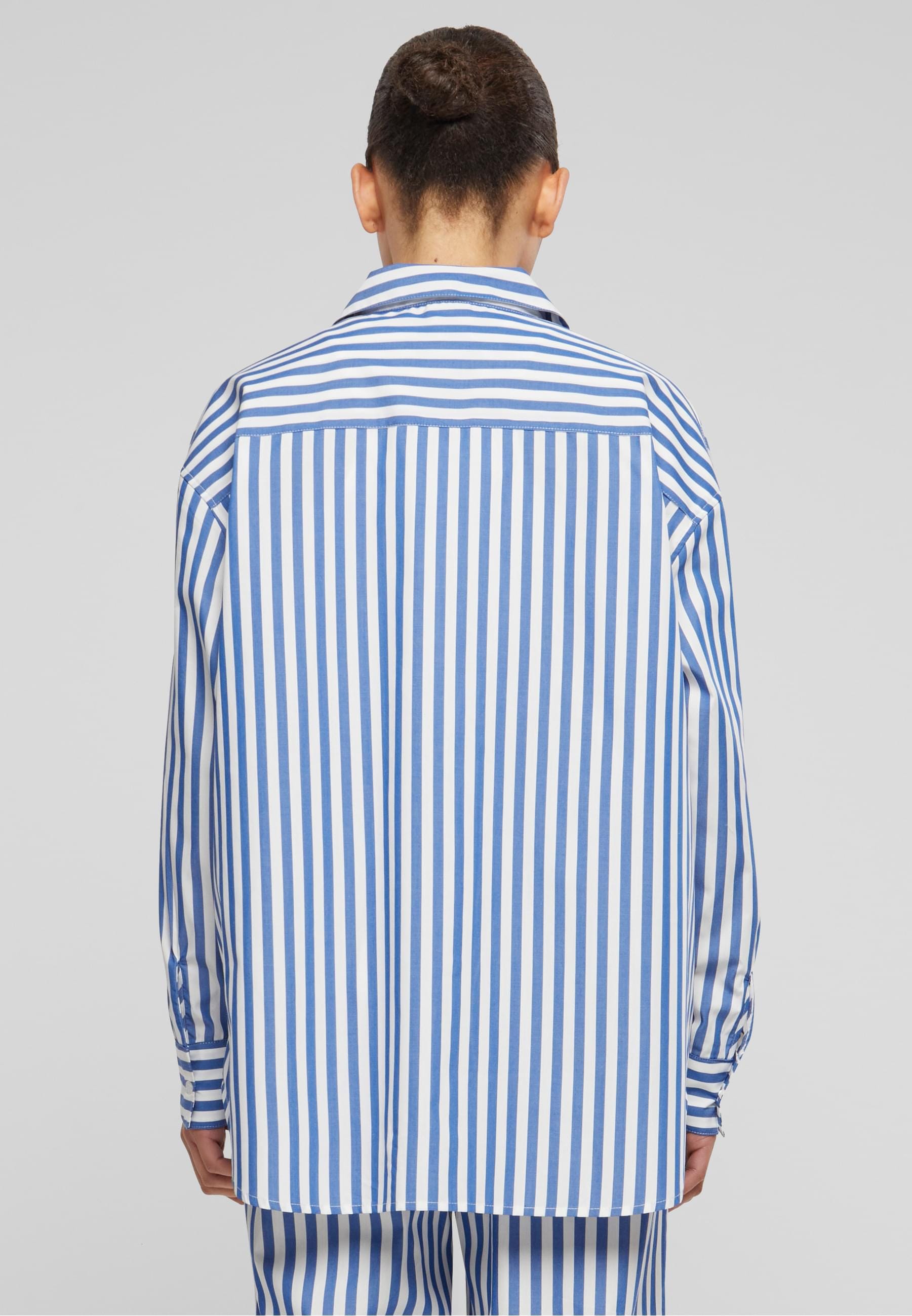 URBAN CLASSICS Langarmhemd »Urban Classics Damen Ladies Striped Relaxed Shirt«