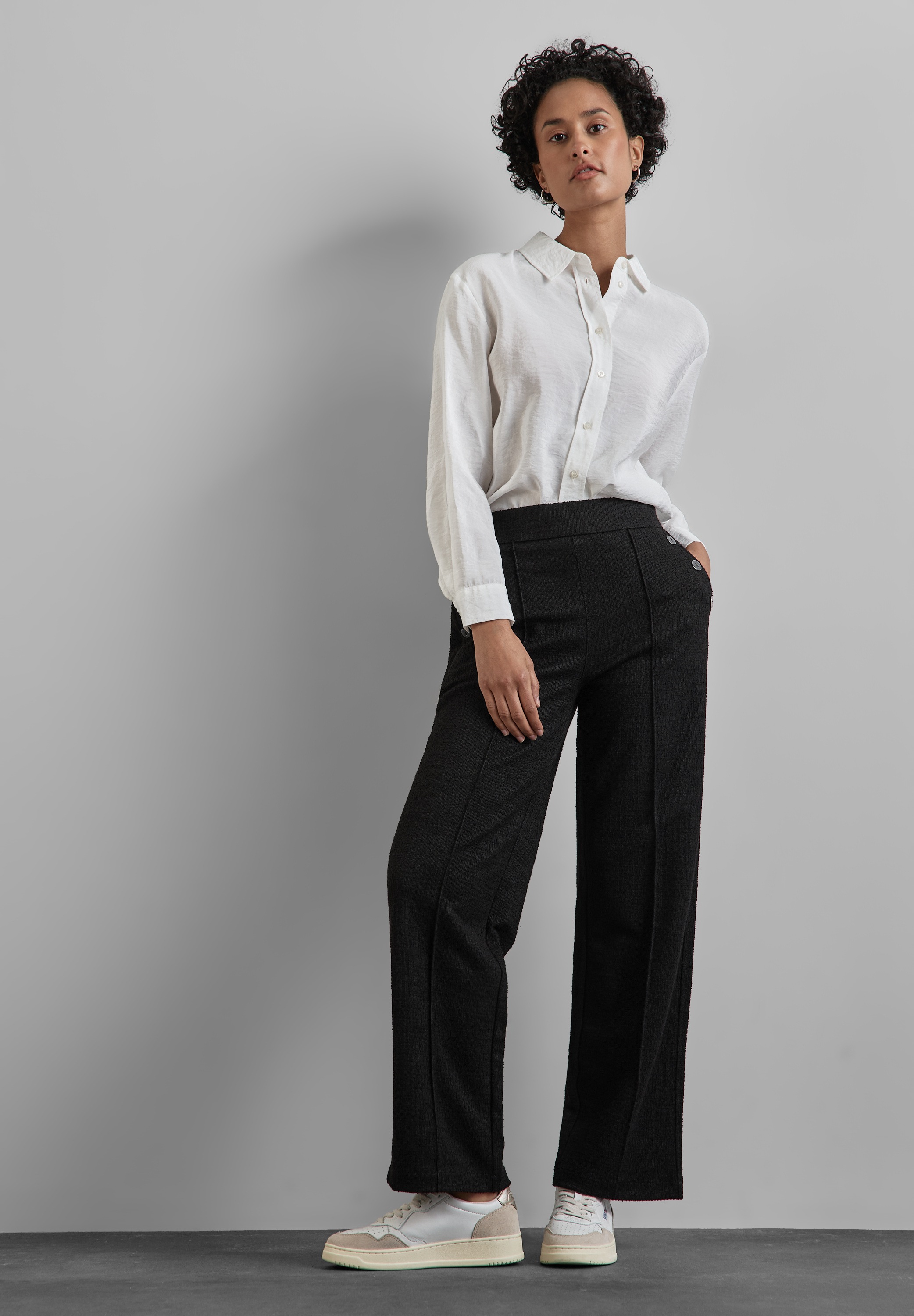 STREET ONE Stoffhose, High Waist