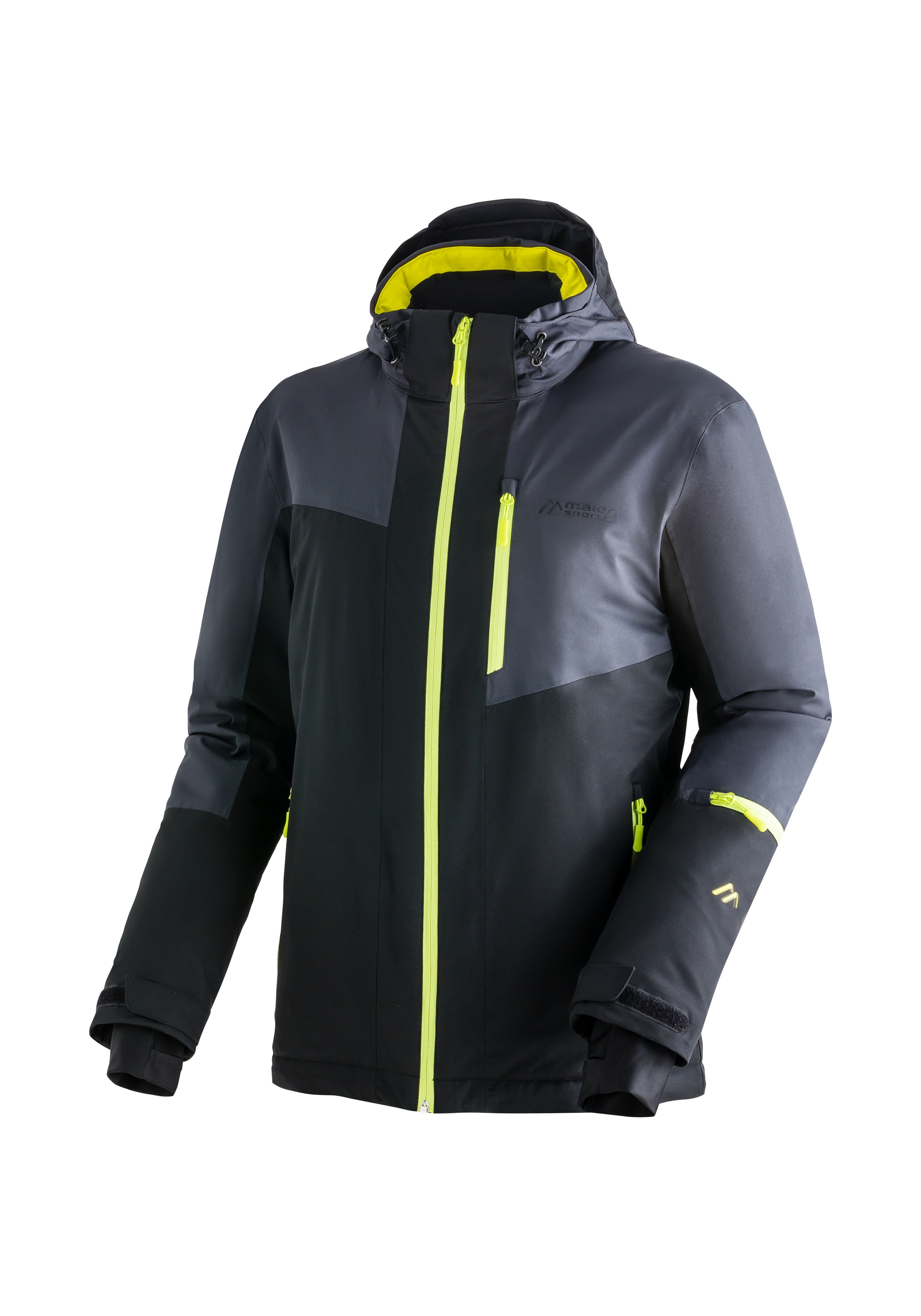 Maier Sports Skijacke "MONZABON M 2.0", Herren Winterjacke, wind/wasserdicht, 3 RV-Taschen und Kapuze, Regular fit