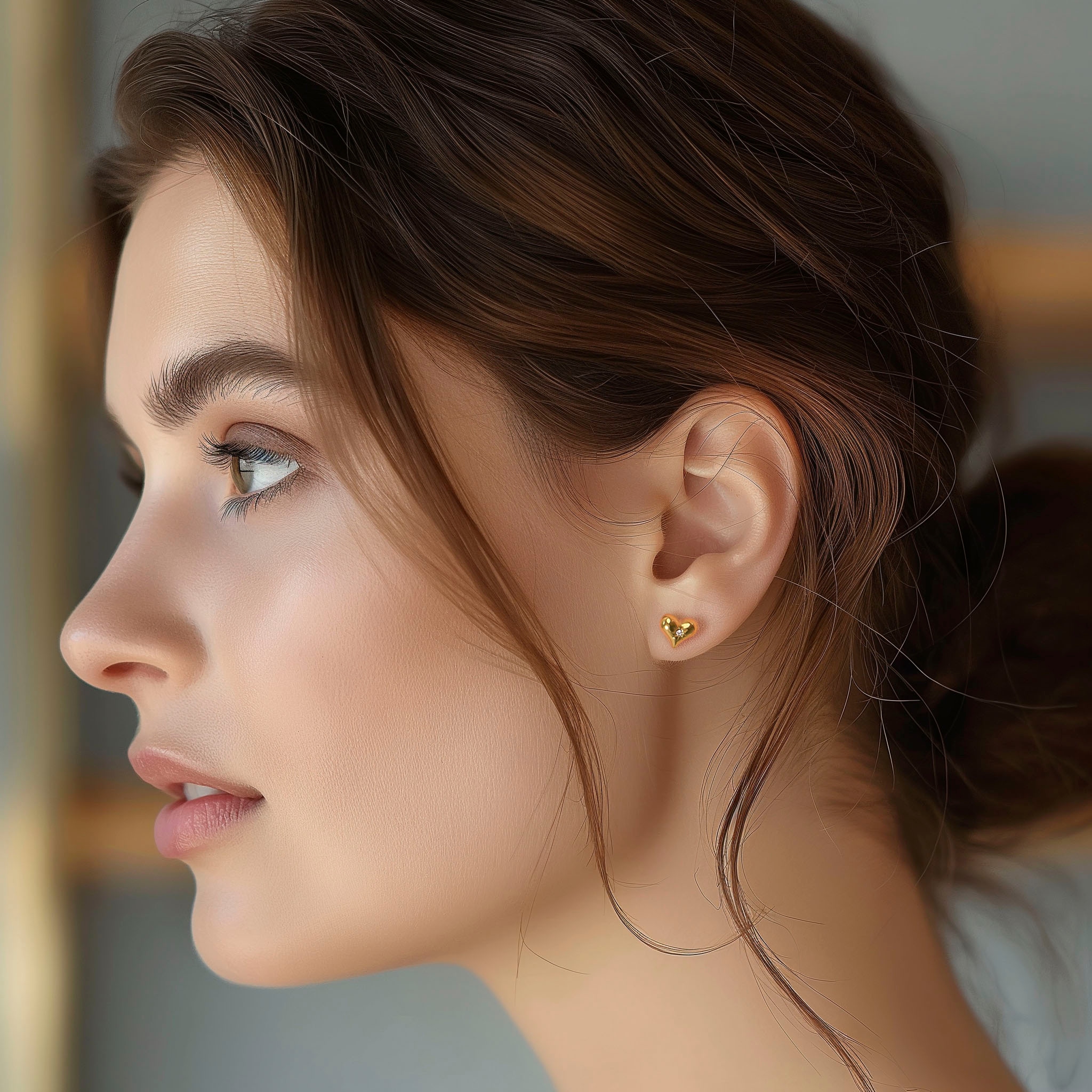 Firetti Paar Ohrstecker »Schmuck Geschenk Edelstahl Ohrschmuck Ohrringe Herz«, mit Zirkonia (synth.)
