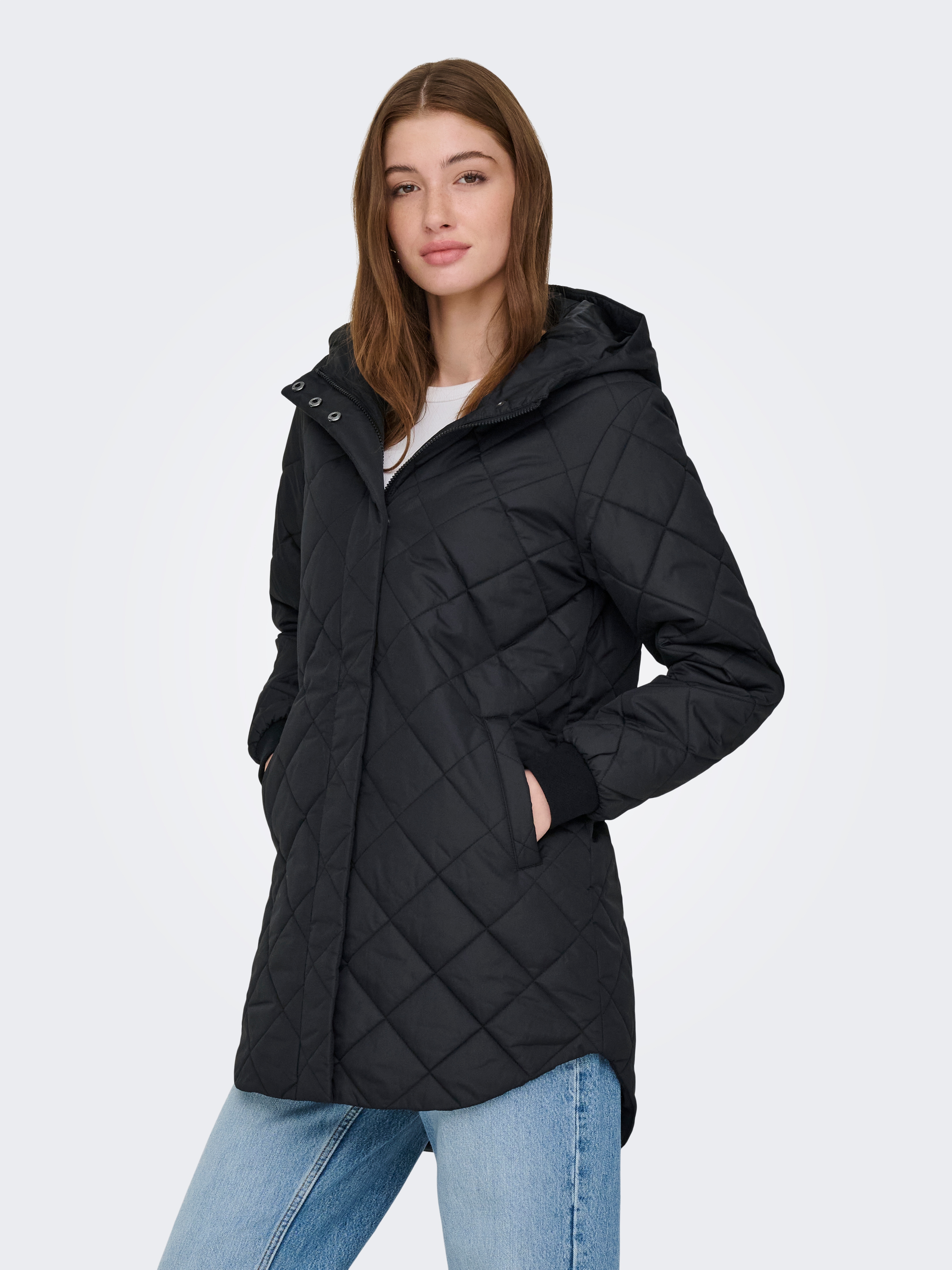 ONLY "ONLJULIET QUILTED HOOD ZIP COAT OTW NOOS" Kunstfaser