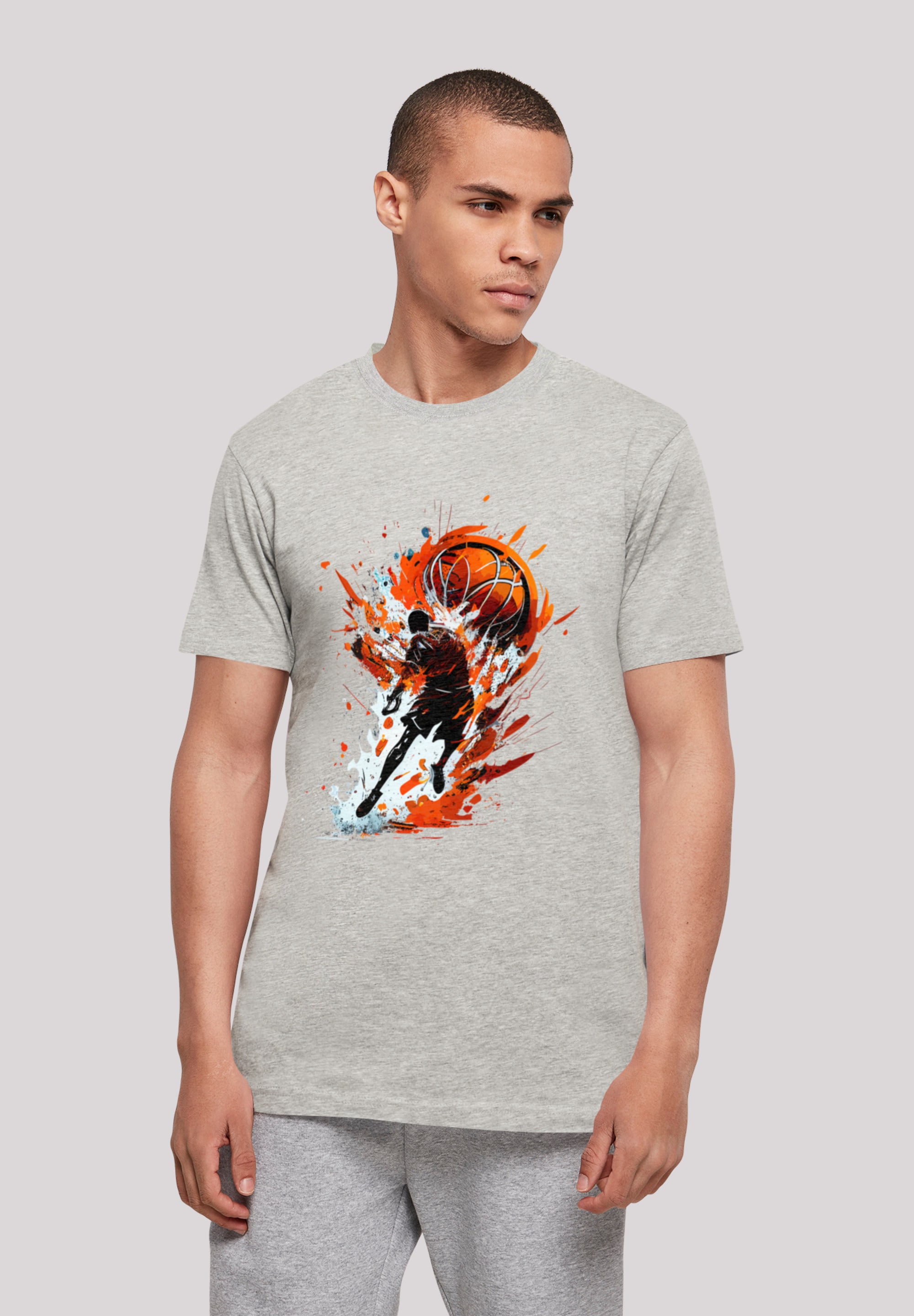 F4NT4STIC T-Shirt "Basketball Splash Sport UNISEX", Print günstig online kaufen