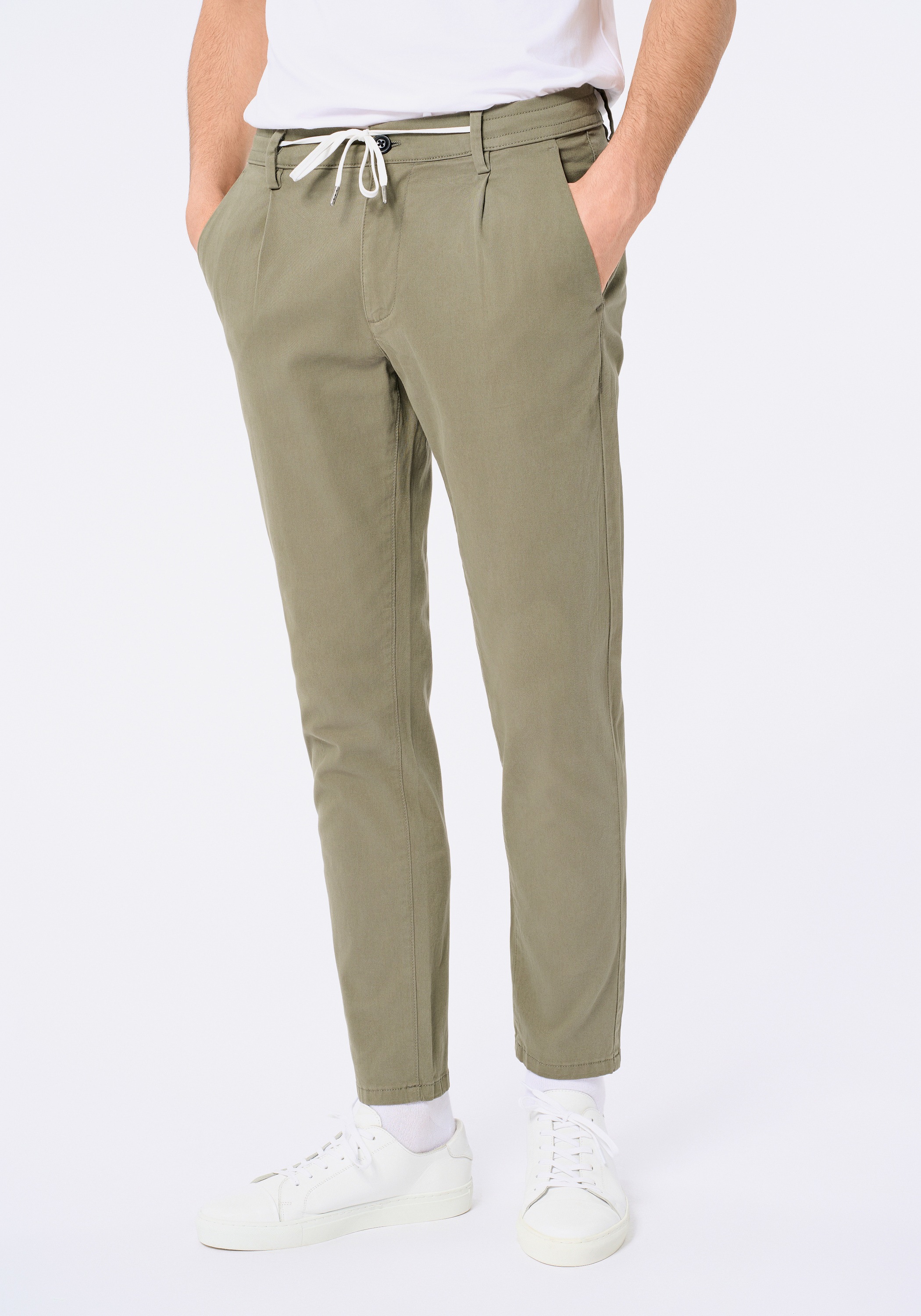 LINDBERGH Stoffhose "Freizeithose Carrot Fit, Cropped"