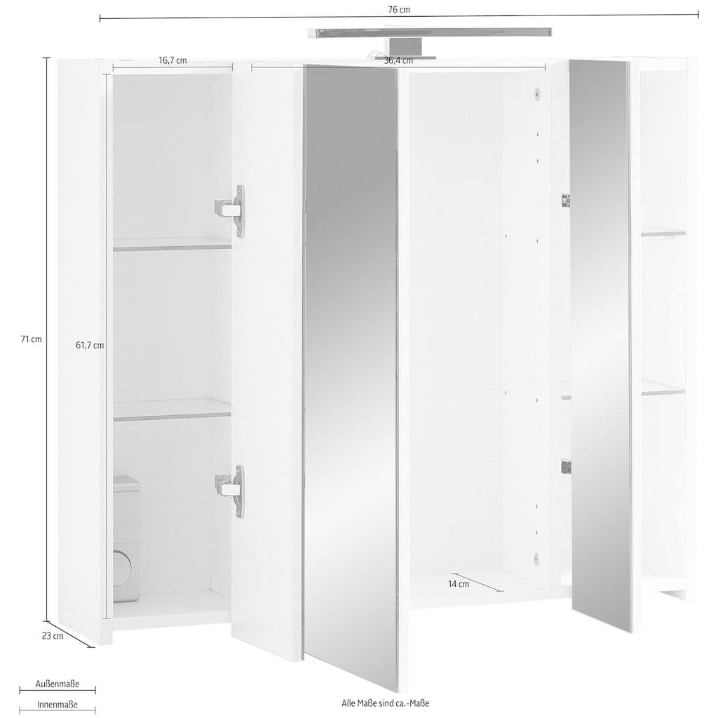 GERMANIA Spiegelschrank »Pescara«