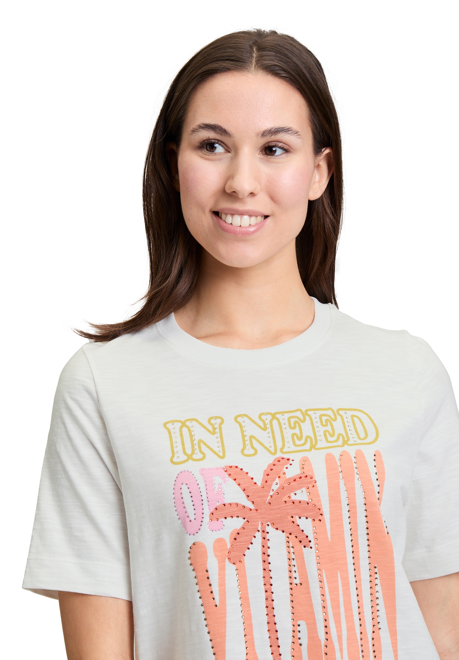 Cartoon Kurzarmshirt »Cartoon Printshirt mit Rundhalsausschnitt«, (1 tlg.), Hotfix