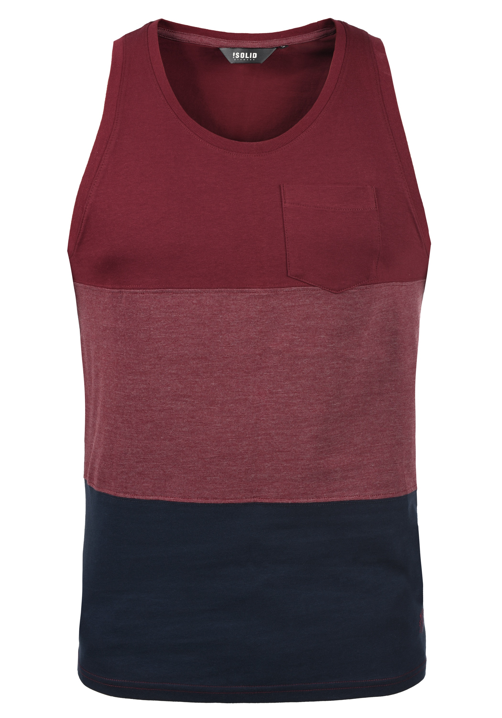 SOLID Herren Longtop "Tanktop SDMinho", rot, Gr. L, Obermaterial: 80% Baumwolle CO. 20% Polyester PES., Tops