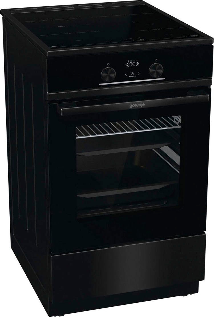 GORENJE Induktions-Standherd »GEIT5C60BPG«, mit 2-fach-Teleskopauszug, Aqua Clean