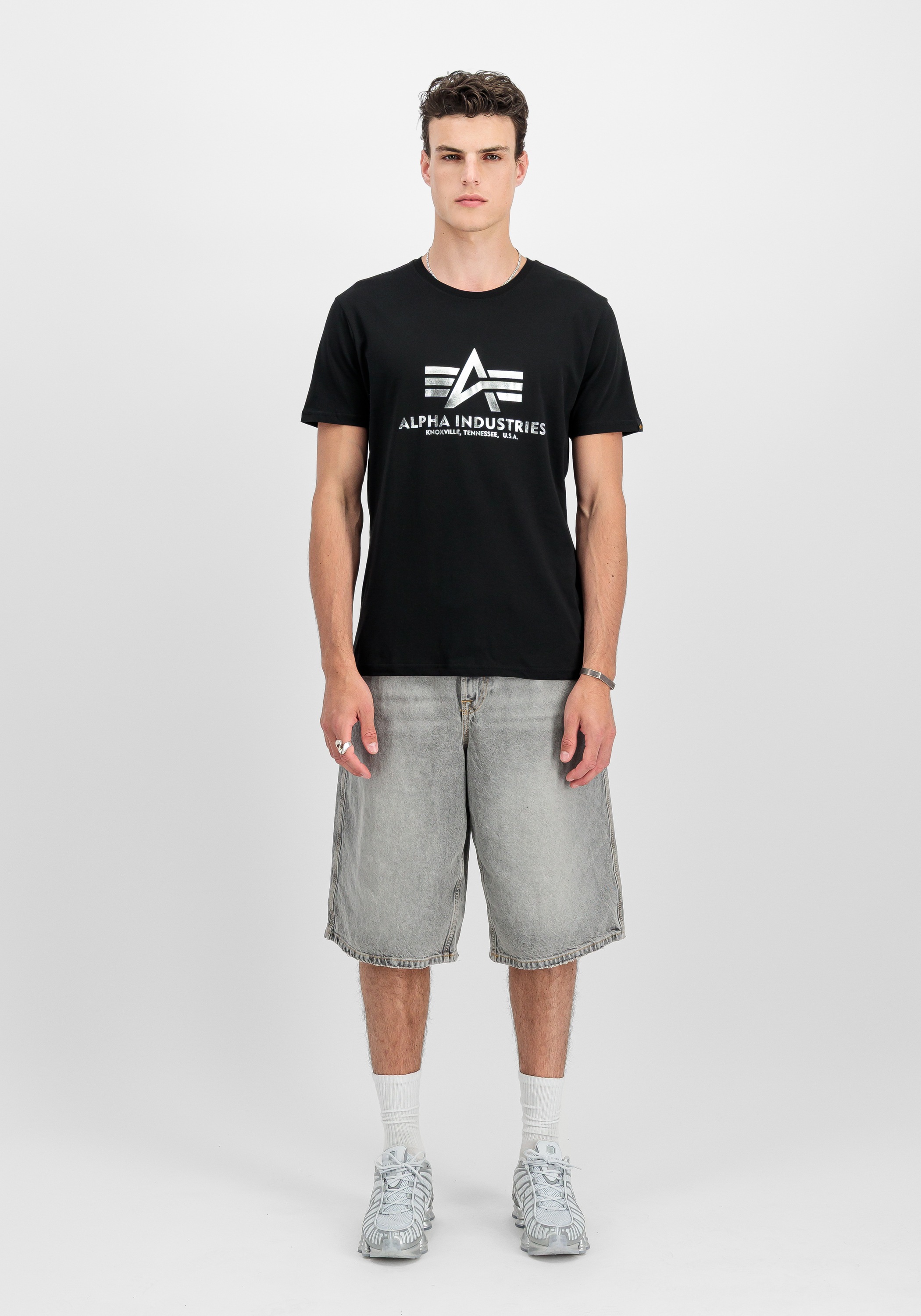 Alpha Industries T-Shirt »Alpha Industries Men - T-Shirts Basic T-Shirt BL Foil Print«