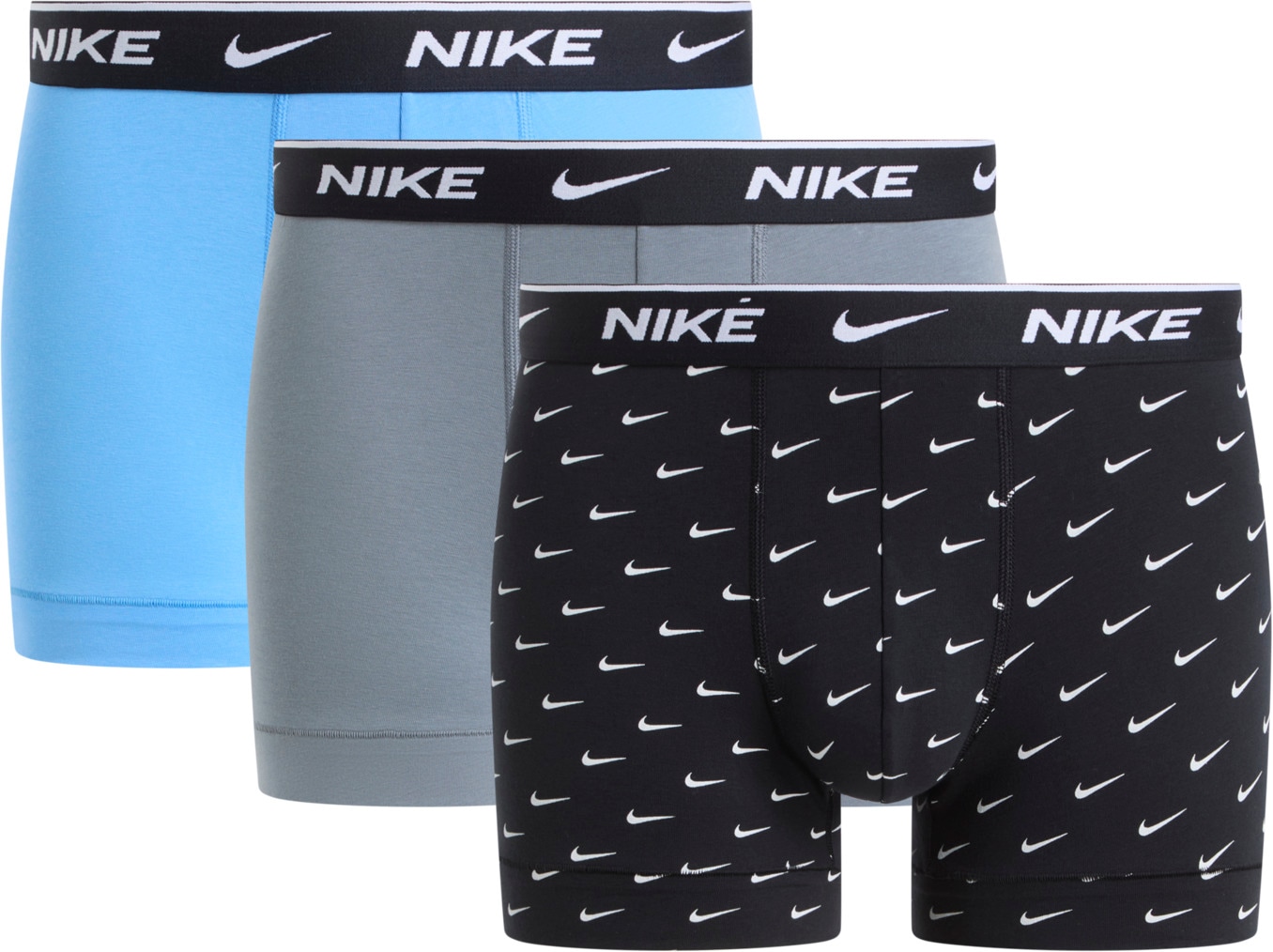 NIKE Underwear "TRUNK 3PK" Packung, 3er, 3 Stk. mit Logo-Elastikbund