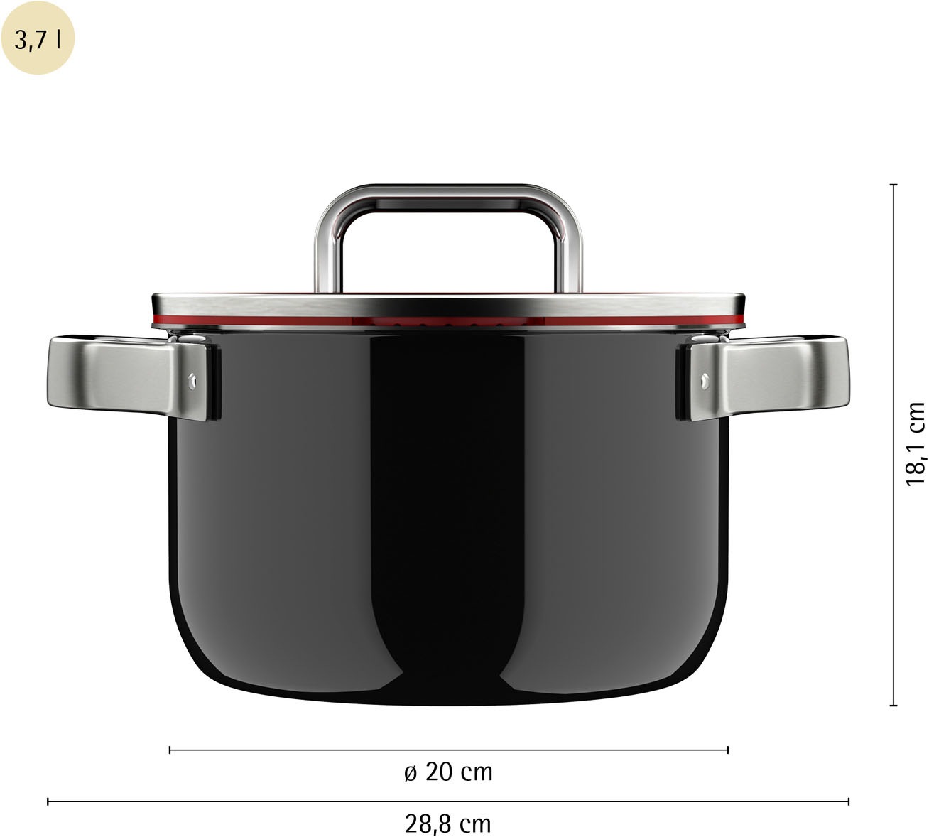 WMF Kochtopf »Fusiontec Function Pro« 1 tlg. tlg. Edelstahl | Glas
