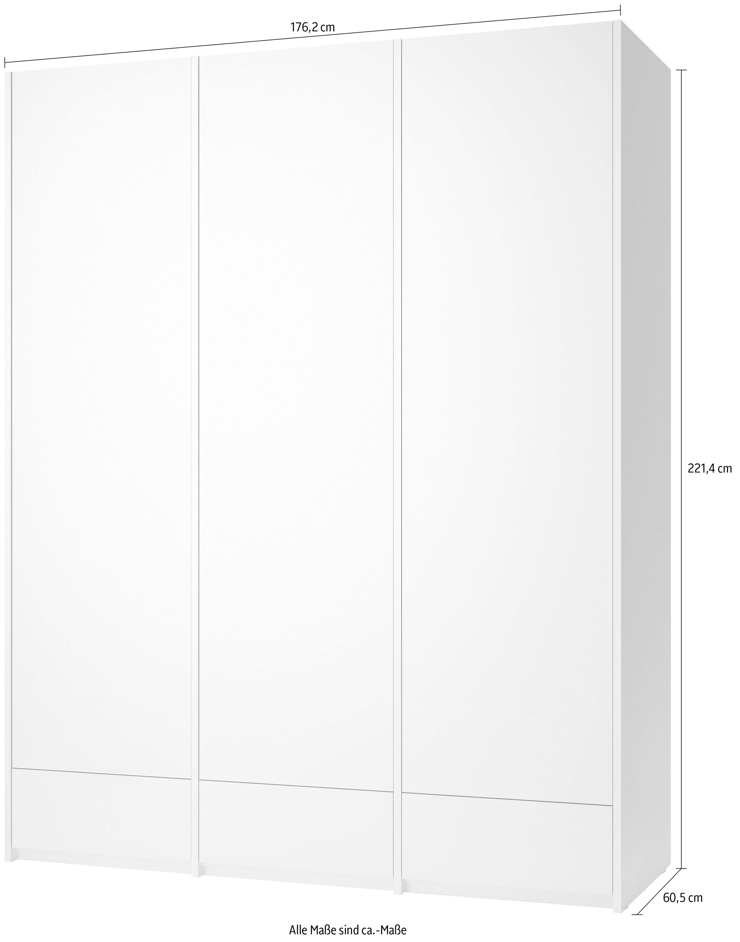 Black Friday Drehtürenschrank SMALL geräumigen 6«, BAUR LIVING Schubladen Plus inklusive Müller 3 Variante »Modular 