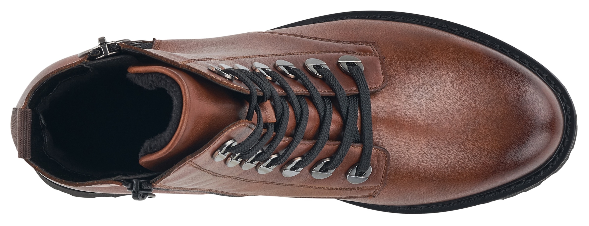 Remonte Schnürstiefelette  , Blockabsatz, Stiefelette, Schnürboots, Flats im Used Look