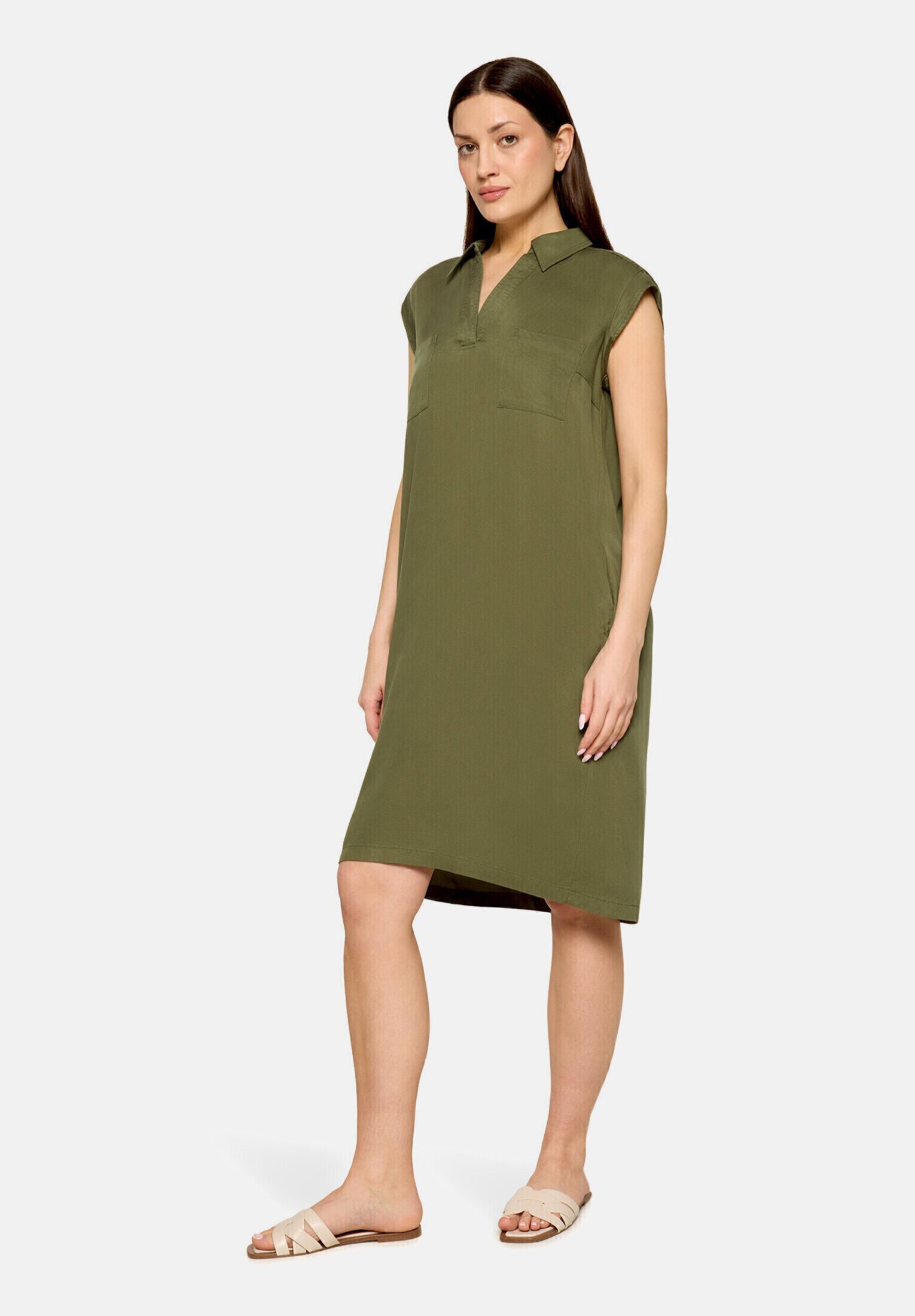 Cartoon Druckkleid "Damen mit Kragen" Ohne Tasche