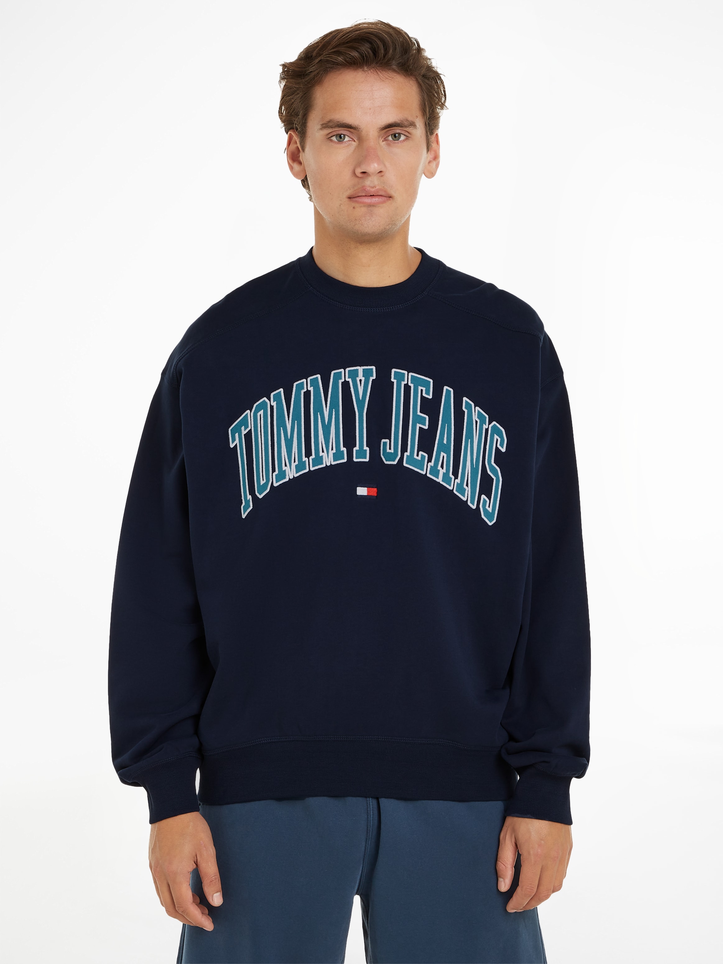 Tommy Jeans Sweatshirt TJM BOXY POP VARSITY CREW günstig online kaufen