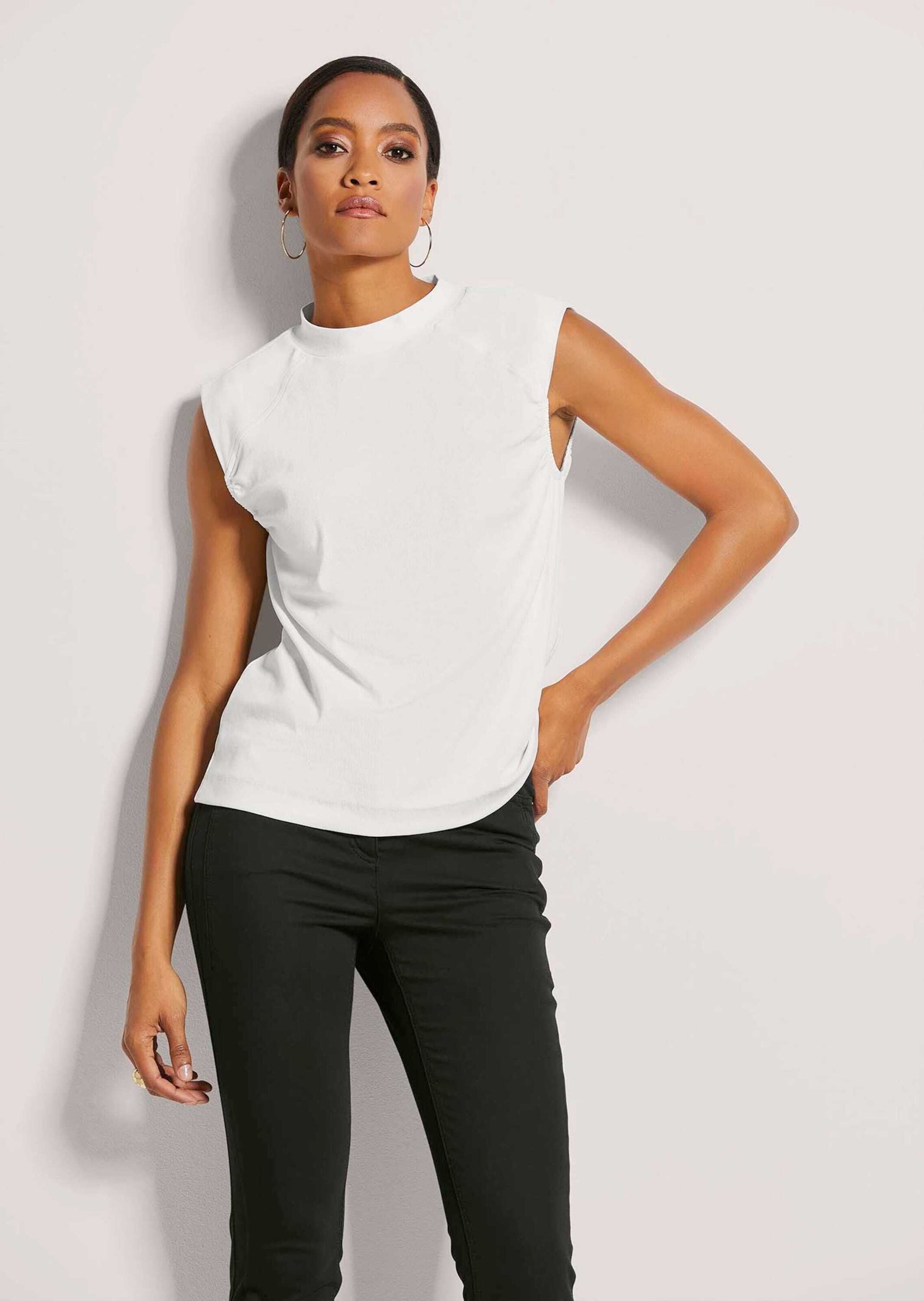 Thumbnail - MADELEINE Kurzarmshirt "Shirt Ärmelfreies Ripp-Shirt"