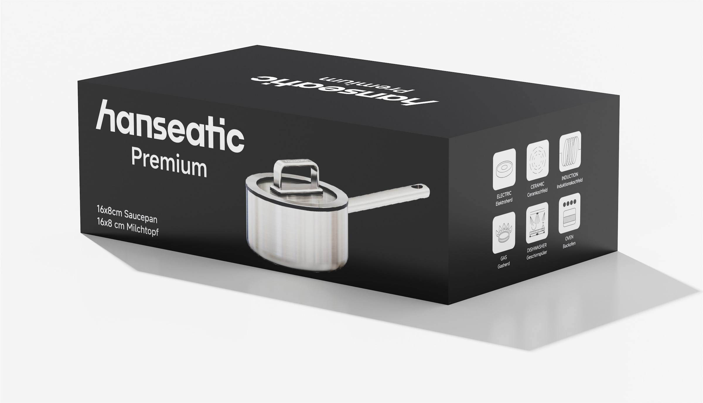 Hanseatic Kasserolle »PREMIUM« 1 tlg. Edelstahl