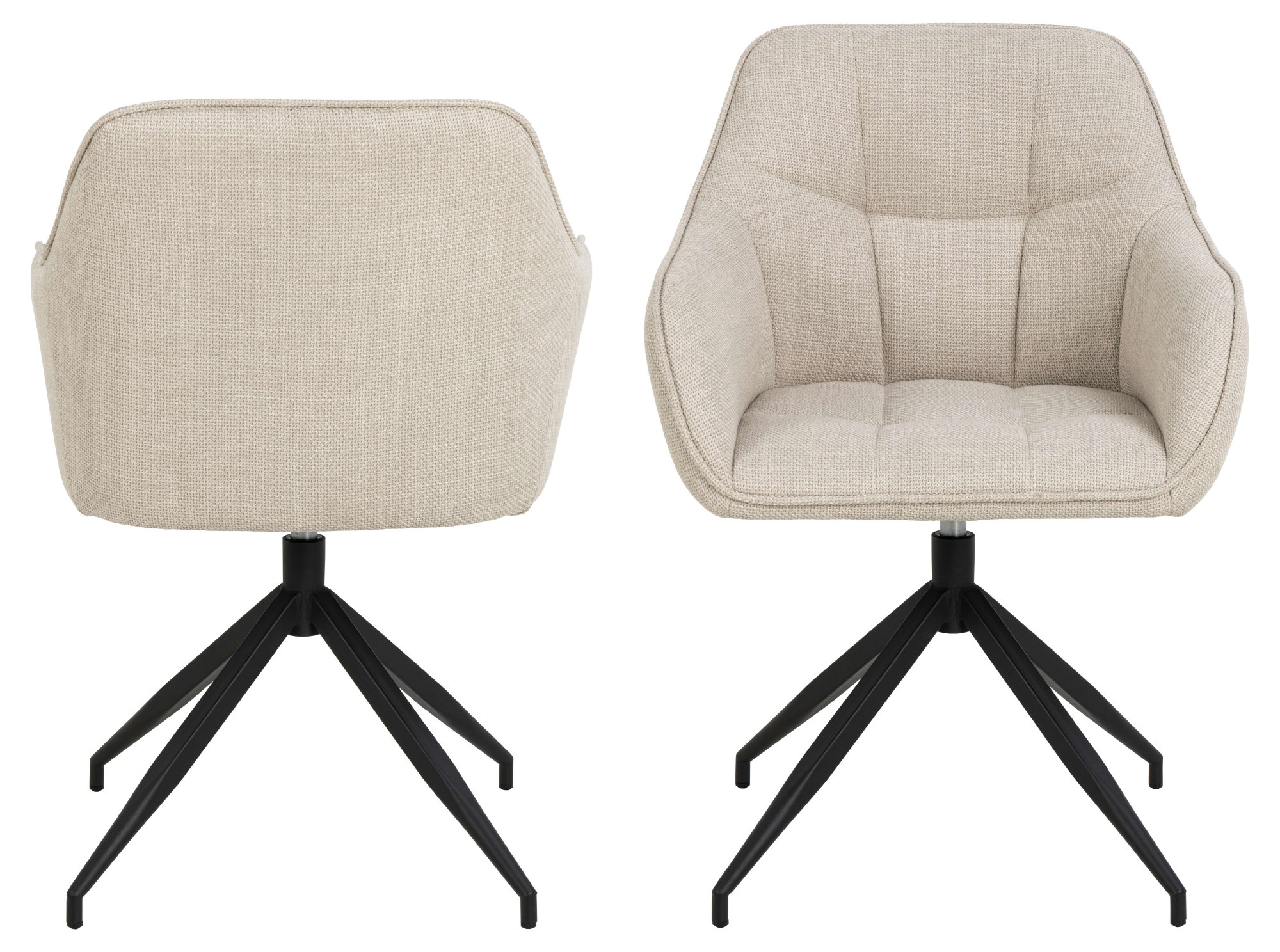 ACTONA GROUP Armlehnstuhl "Brenda Esszimmerstuhl, Polsterstuhl," () Drehfun günstig online kaufen