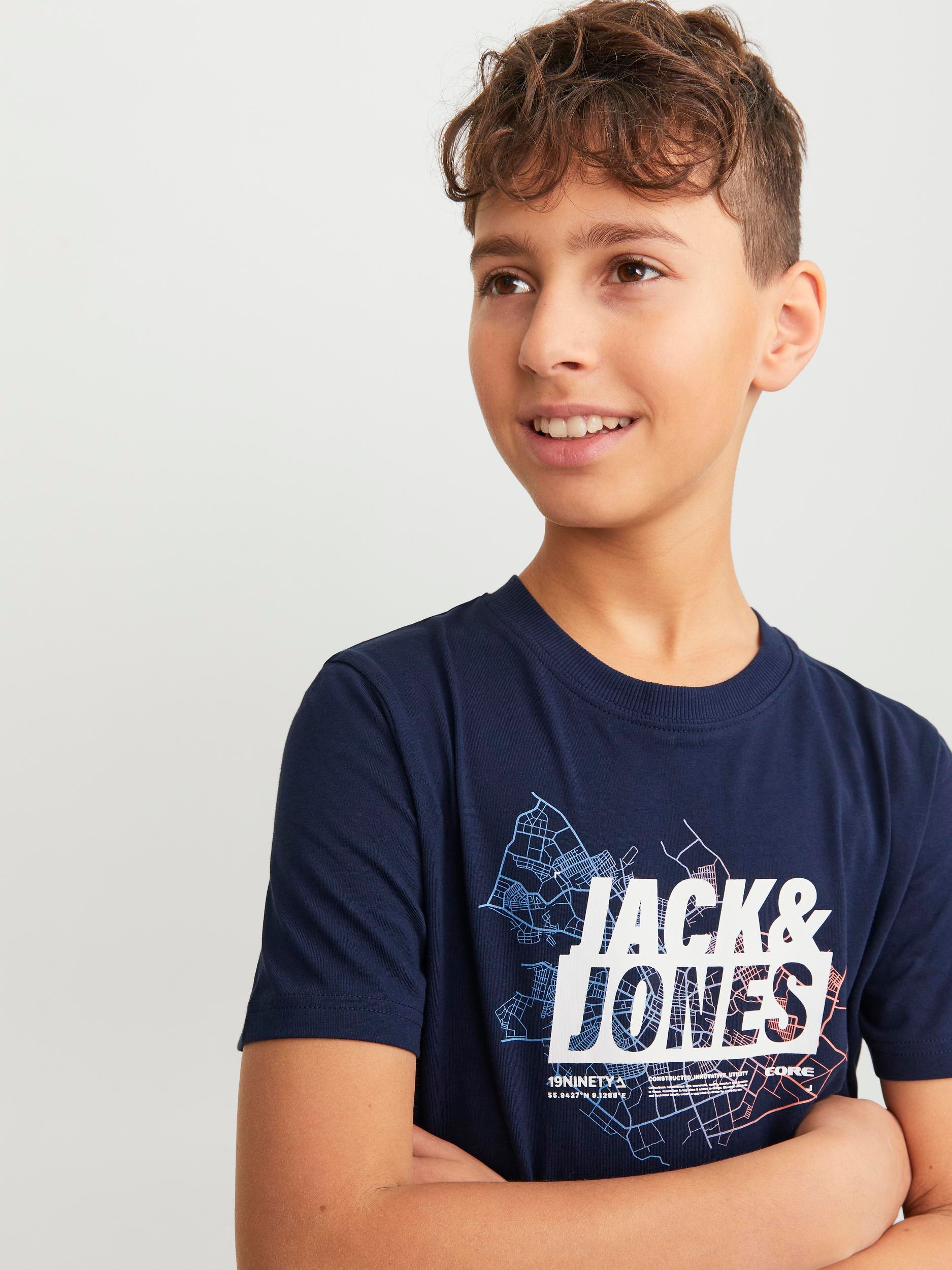 Jack & CREW LOGO »JCOMAP NECK BAUR Junior Kurzarmshirt SS kaufen JNR« TEE | Jones