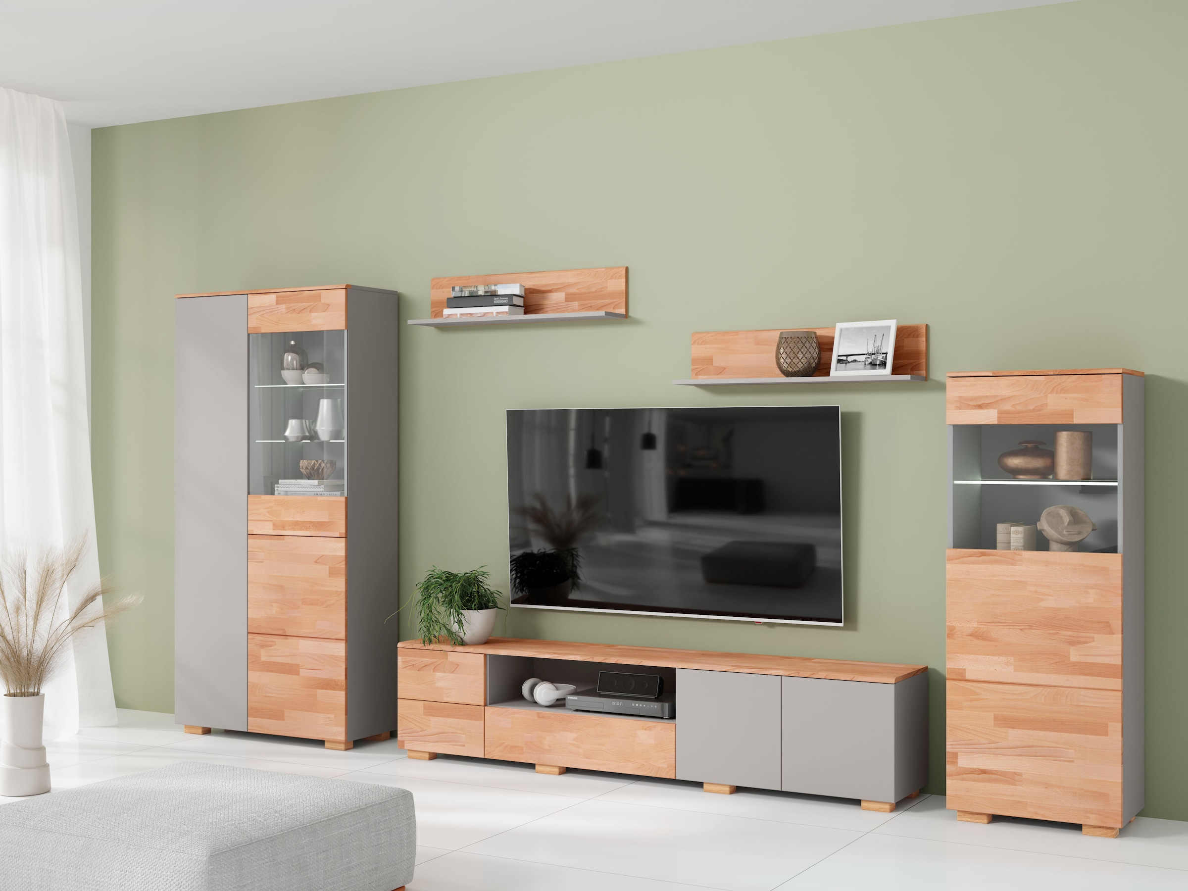 Home affaire Wohnwand, (5 St.), schöne moderne Optik