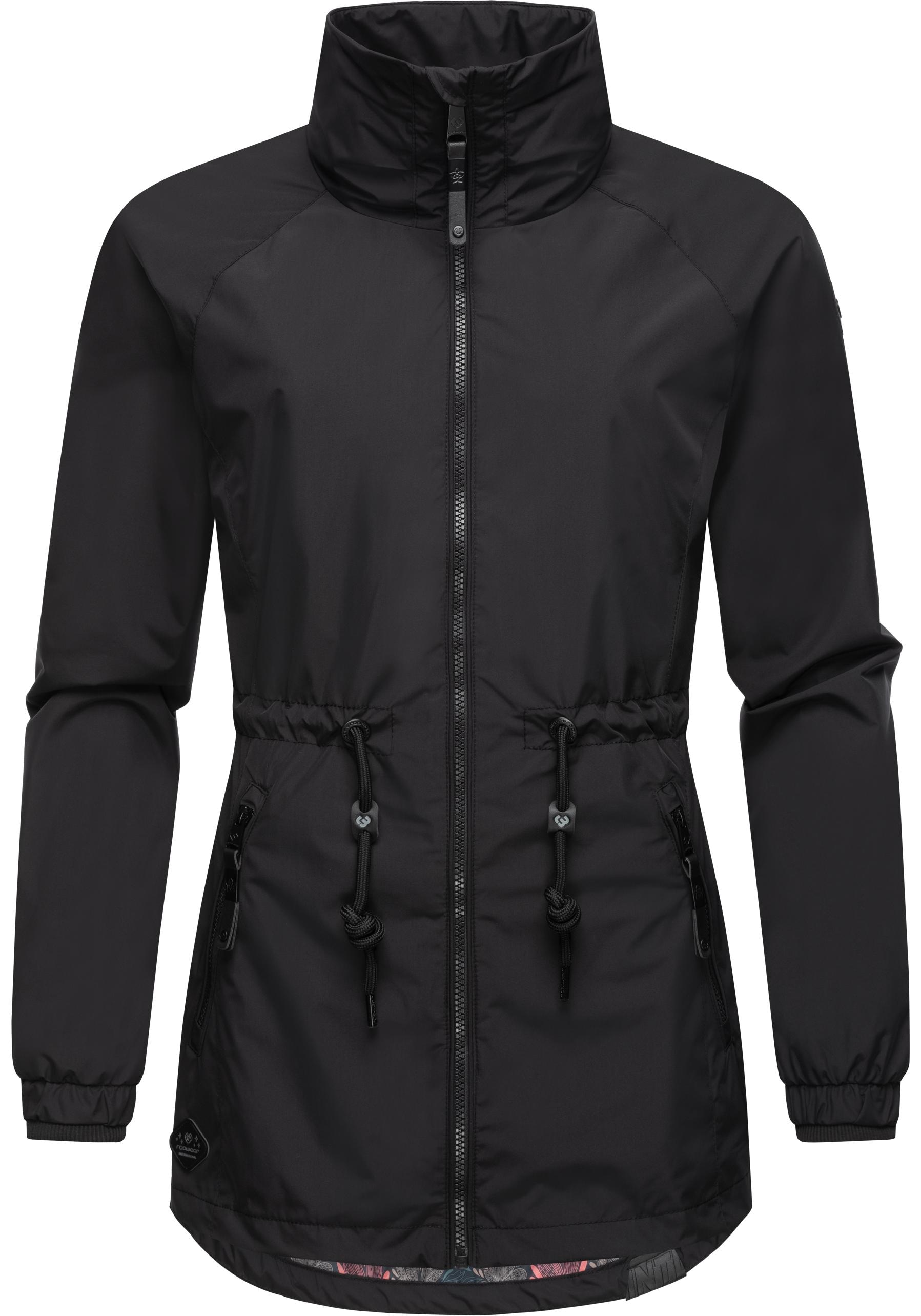 Ragwear Outdoorjacke "Tacy", ohne Kapuze, wasserdichte Damen Übergangsjacke mit hohem Kragen