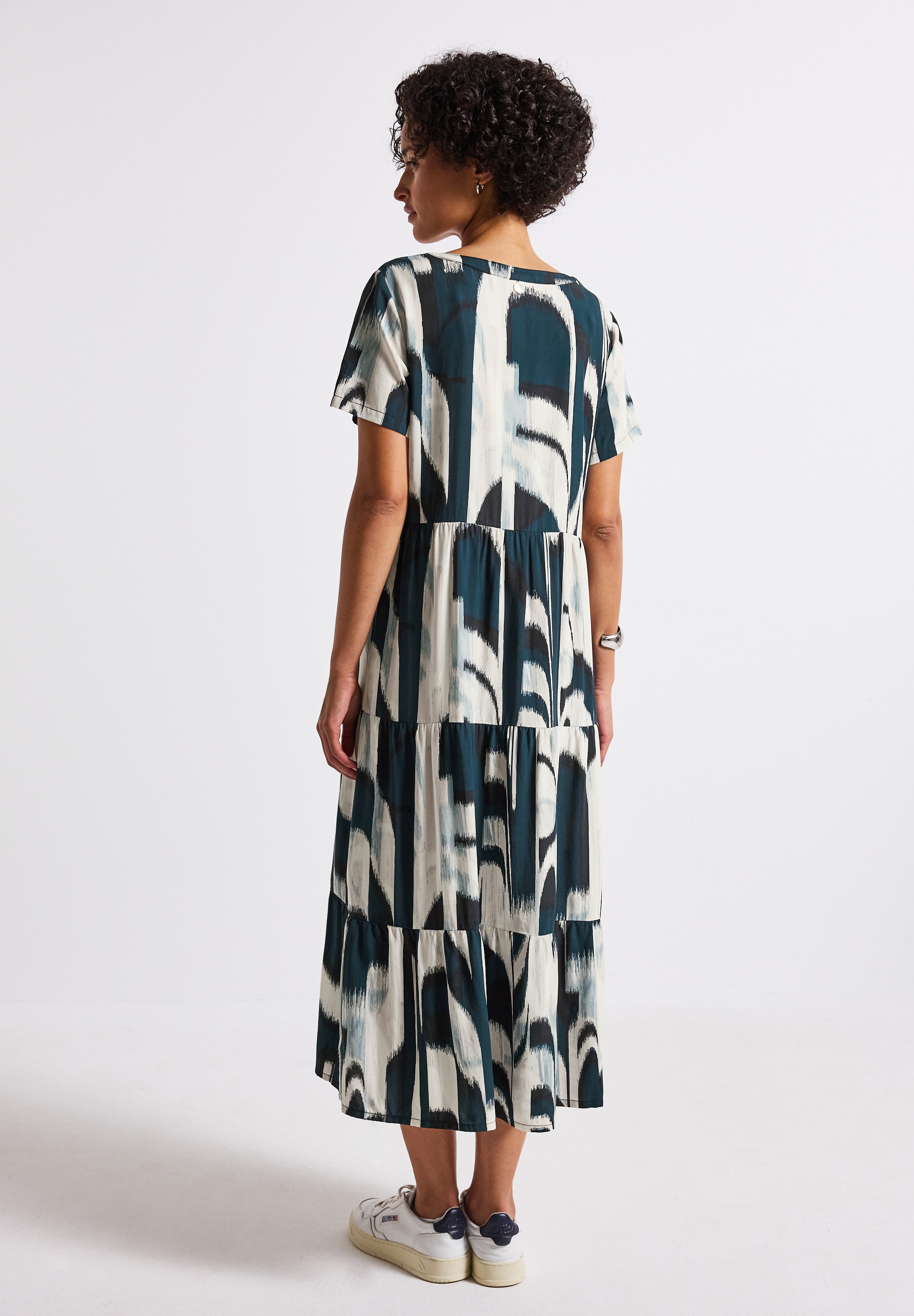 STREET ONE Volantkleid Ohne Taschen Sommerkleid mit grafischem Allover-Must günstig online kaufen