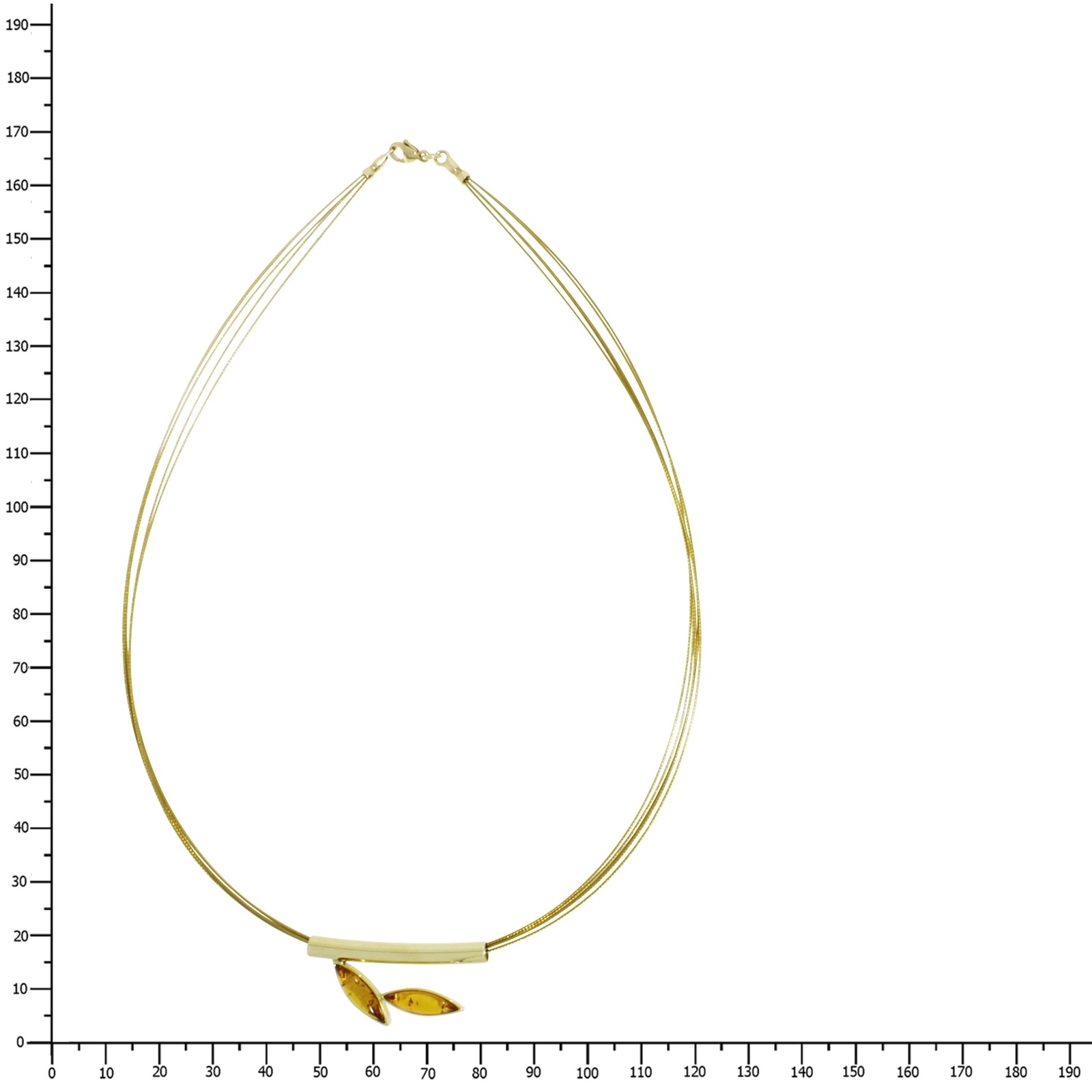 OSTSEE-SCHMUCK Kette mit Anhänger »- Gleiter-Caja - Gold 333/000 - Bernstein«