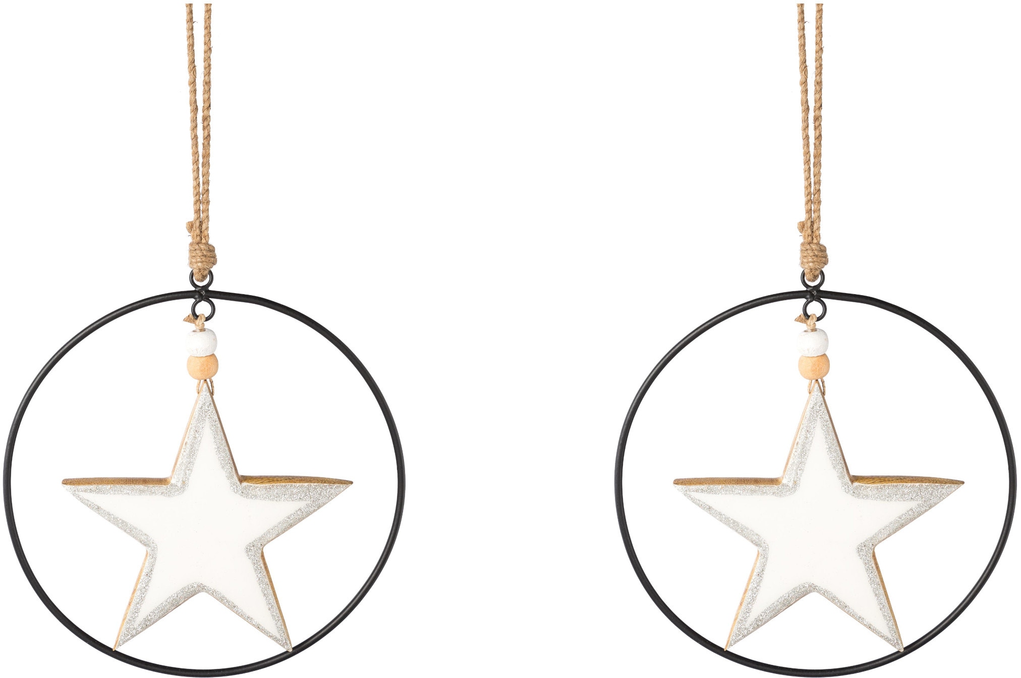 Creativ deco Dekostern "Weihnachtsstern, Weihnachtsdeko" mit Enamel-Lackier günstig online kaufen