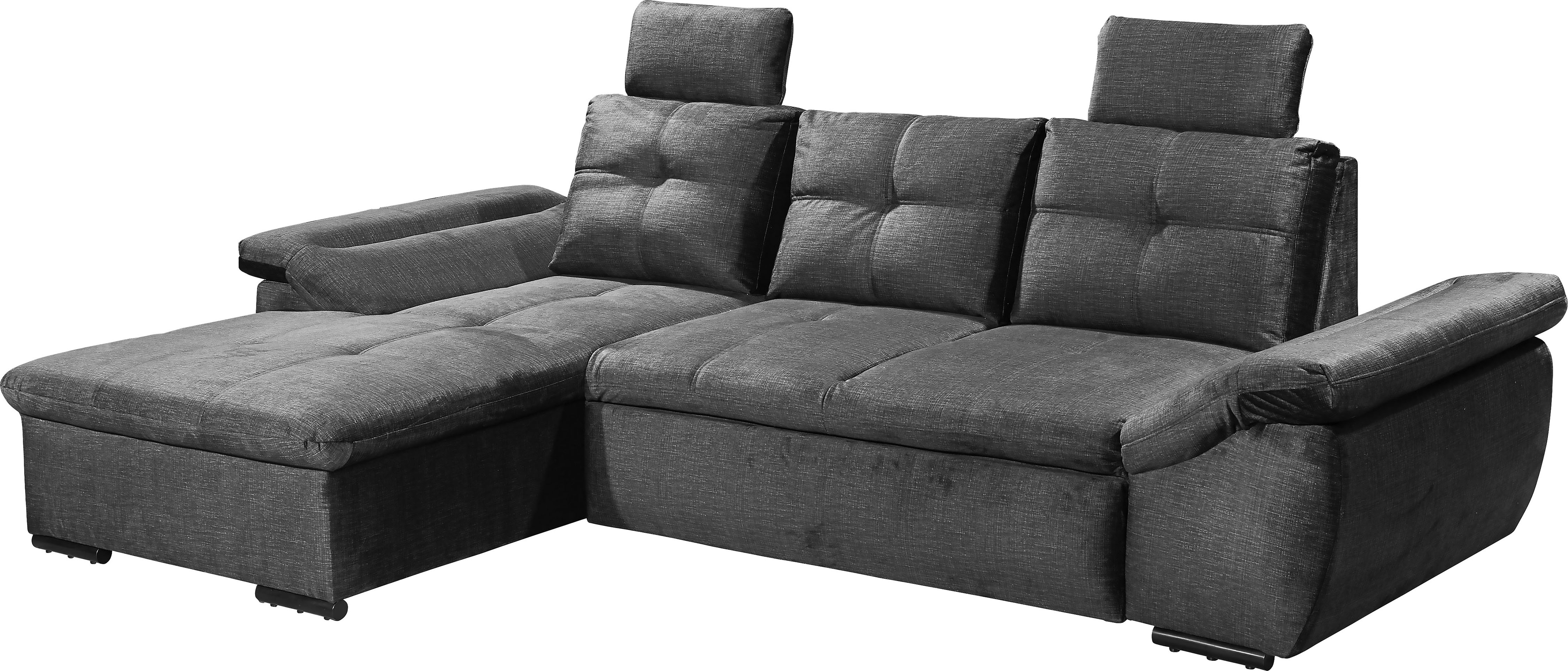 Thumbnail - ED EXCITING DESIGN Ecksofa "Alija L-Form", mit Bettfunktion, Armteilverstellung & Kopfstützen