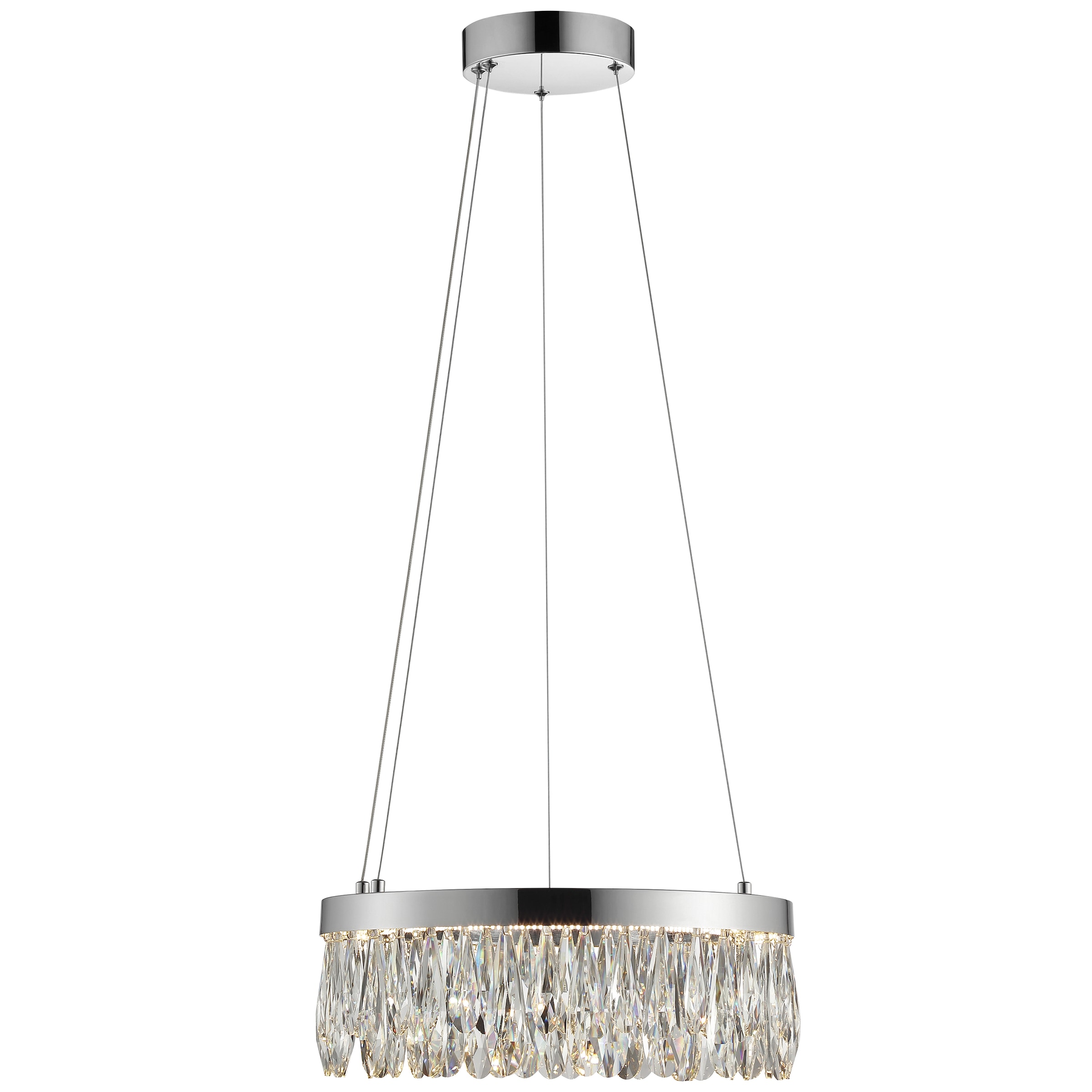 lumiCouture LED Pendelleuchte »Celestia« LED-Modul 1 Stk. Warmweiß H. 150 cm, 2700 K, K9-Kristalle, dimmbar