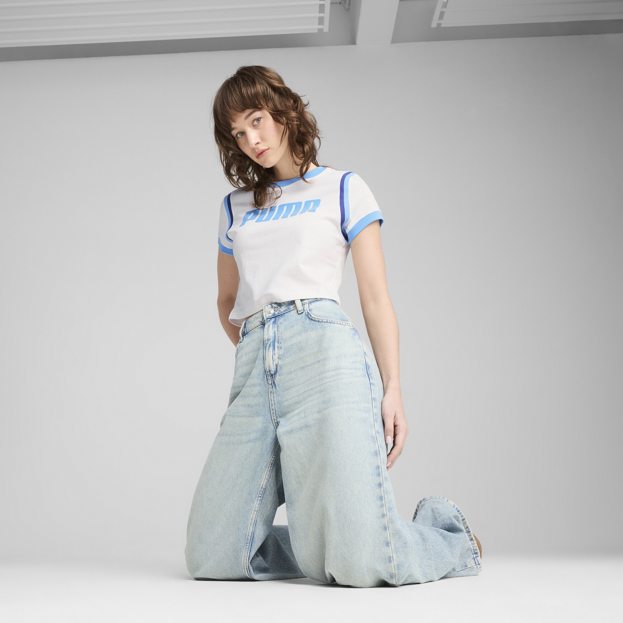 PUMA T-Shirt »FUTURE.PUMA.ARCHIVE Kurzes figurbetontes T-Shirt Damen«