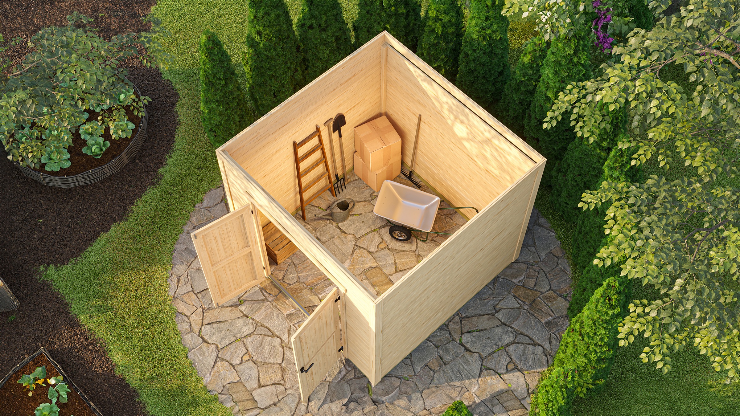 weka Gartenhaus »Batu/Fynn 2«, 28 mm starke Blockbohlen