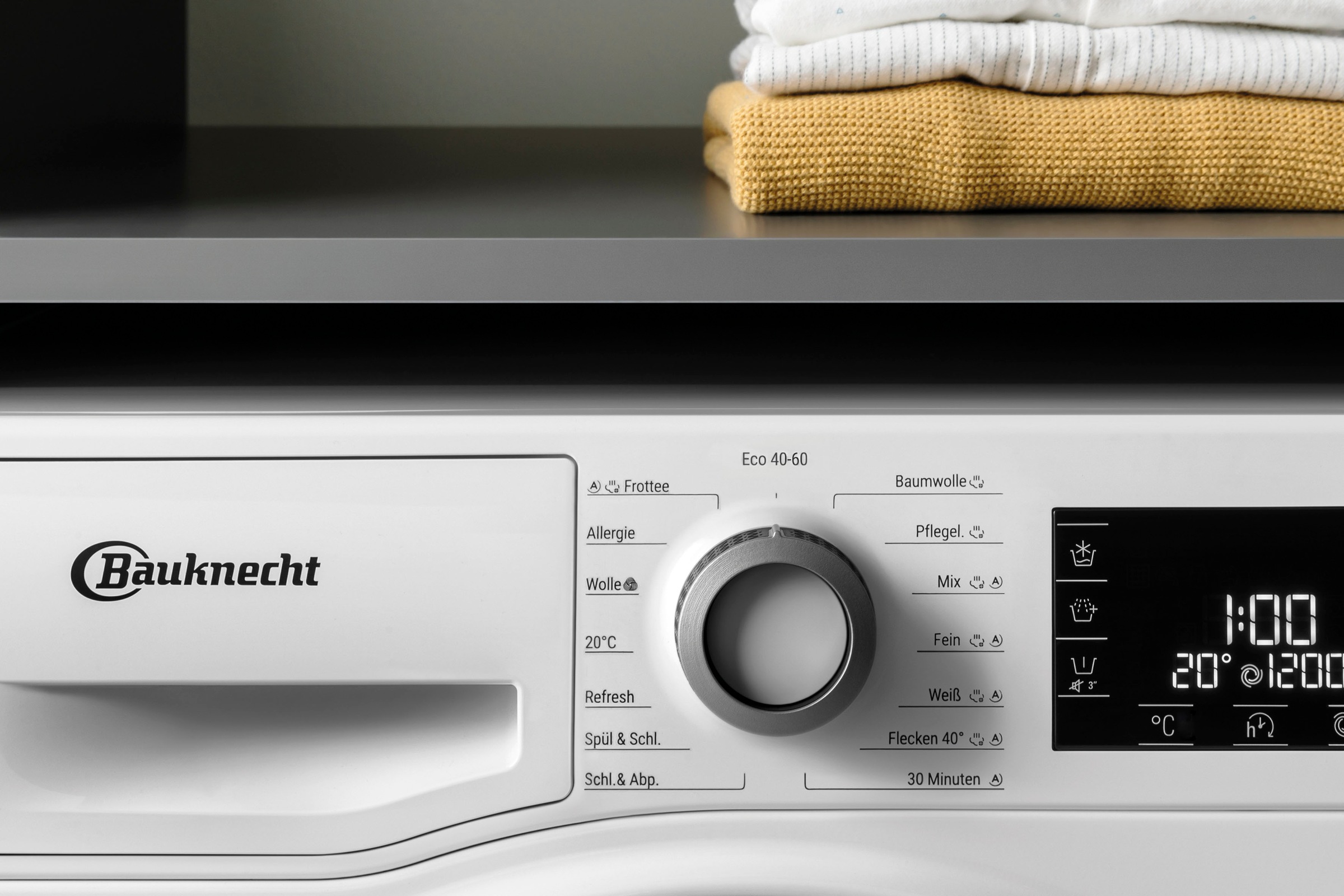 BAUKNECHT Waschmaschine »WM Sense 9A«, WM Sense 9A, 9 kg, 1400 U/min  bestellen | BAUR
