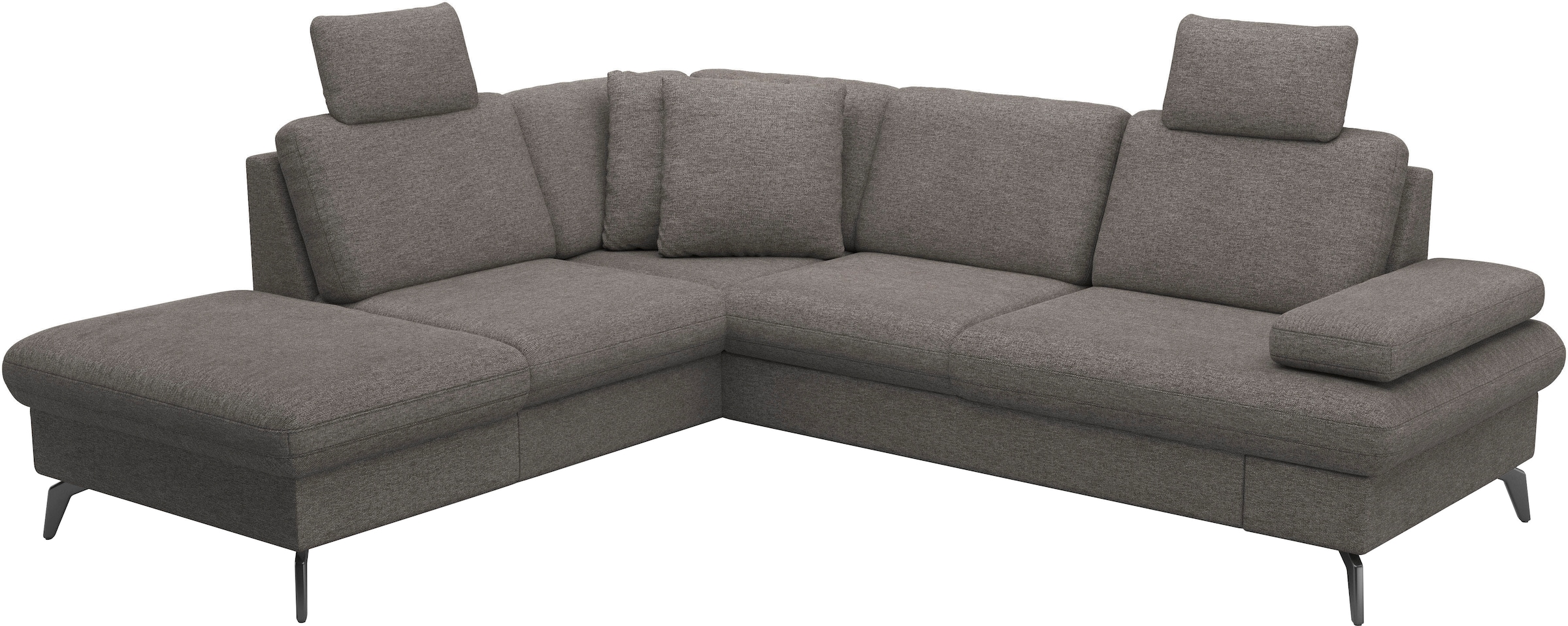 sit&more Ecksofa »Morris Jubi L-Form«, inkl. Armteilfunktion und 1 Zierkissen, wahlweise mit Bettfunktion