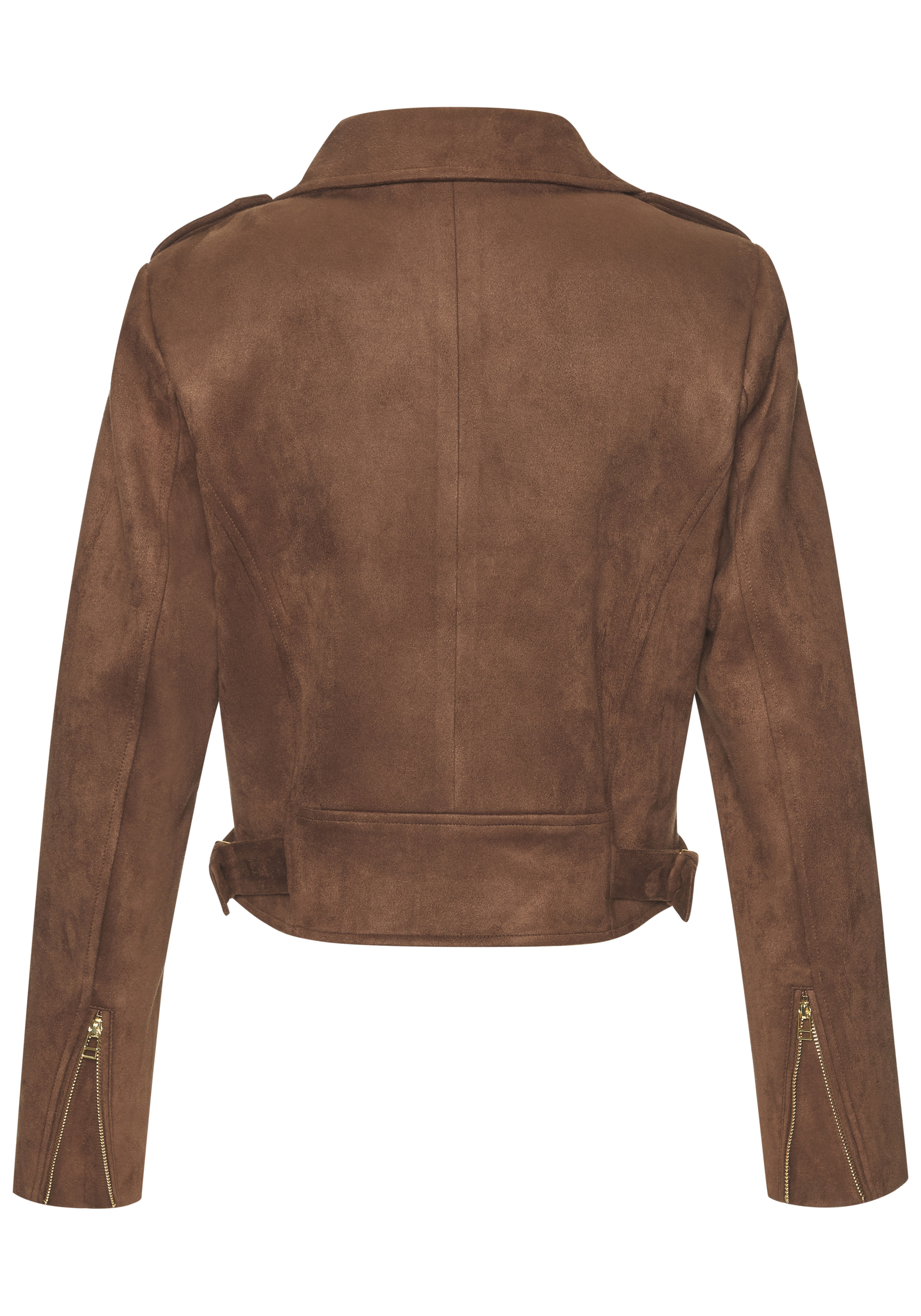 Thumbnail - LASCANA Bikerjacke in Veloursleder-Optik